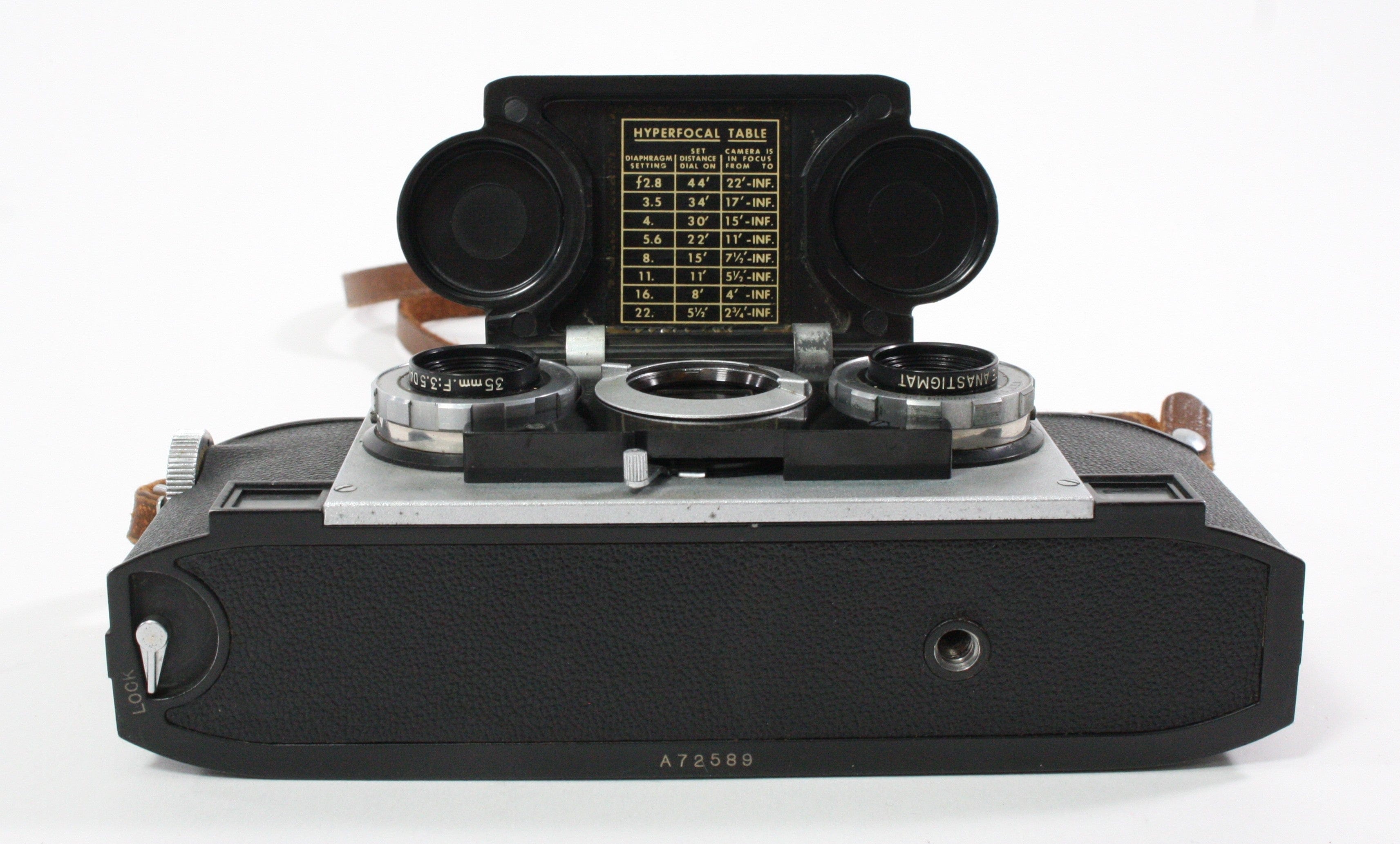 David White Realist Stereo Camera with Case