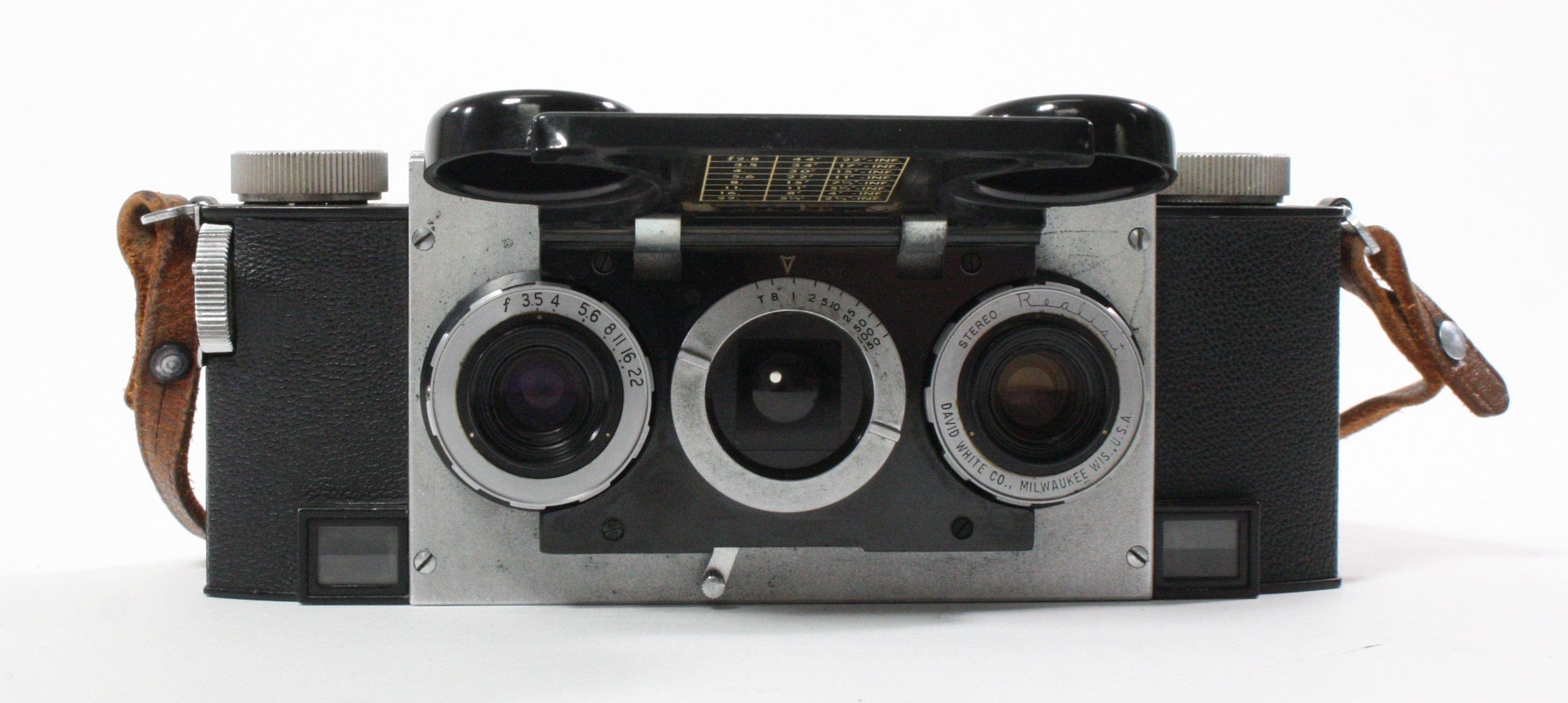 David White Realist Stereo Camera with Case
