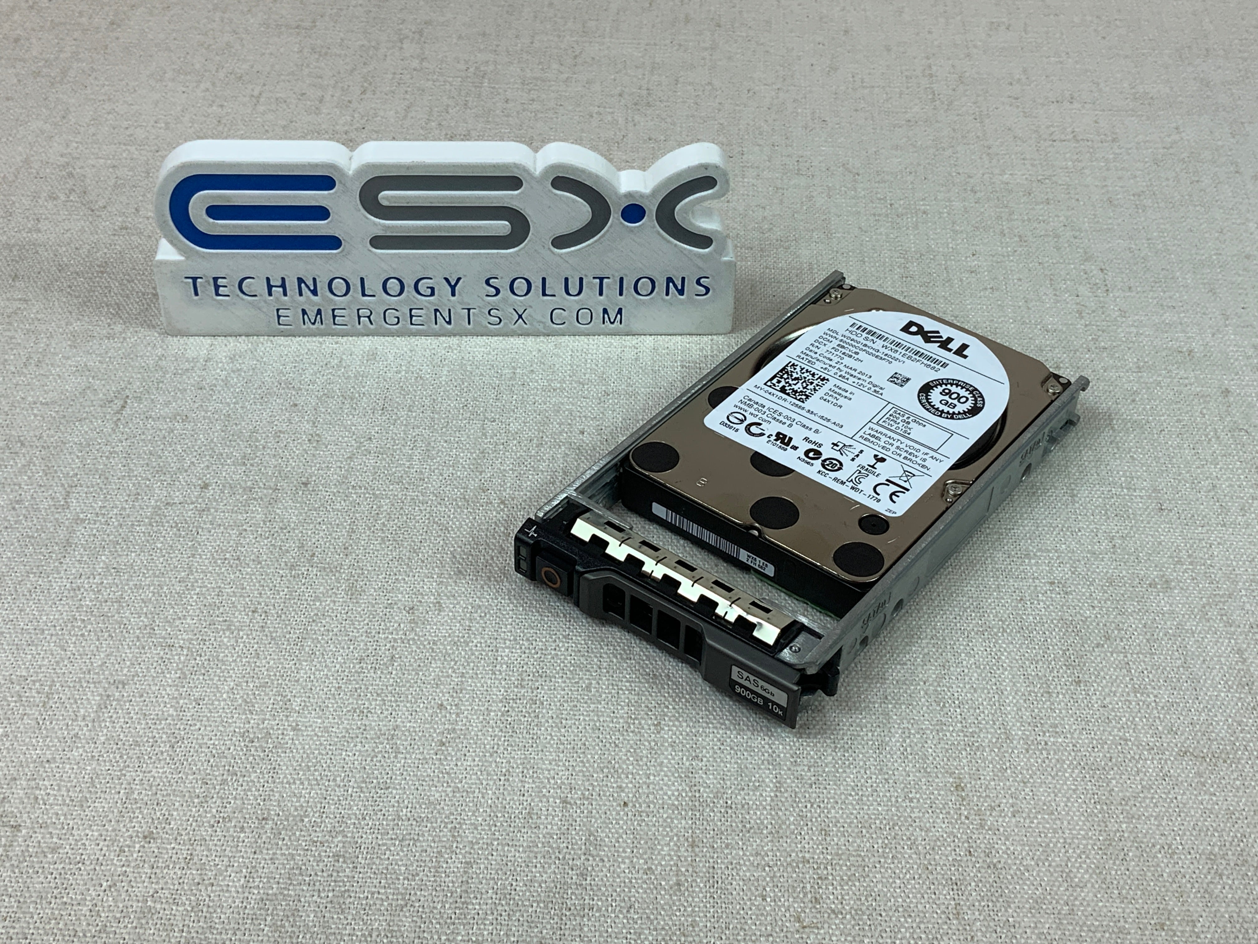 Dell 4X1DR 900GB 10k 6Gb/s 2.5" SAS Hard Drive w/ Tray WD9001BKHG