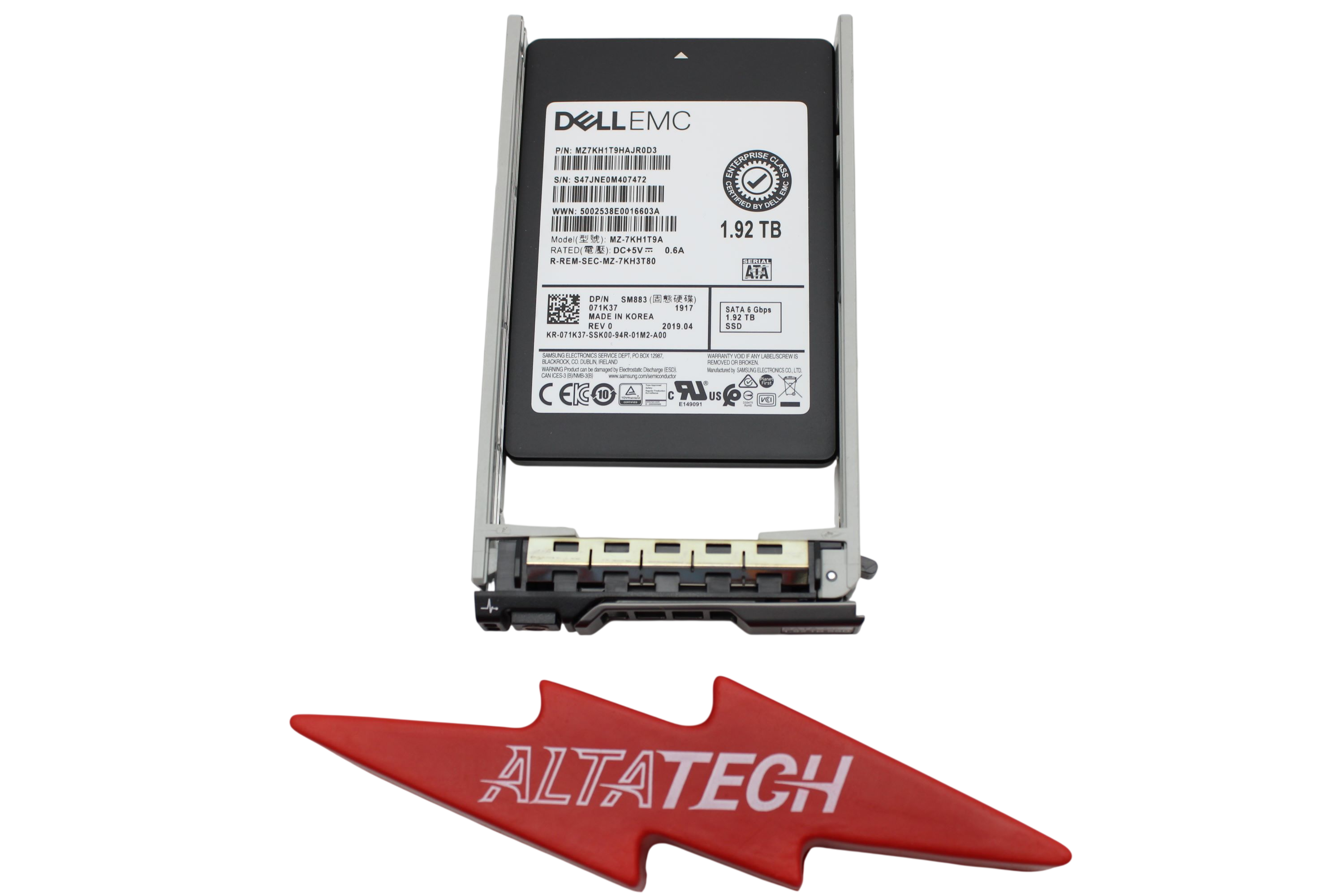 Dell 071K37 1.92TB SSD SATA 2.5 6G MU