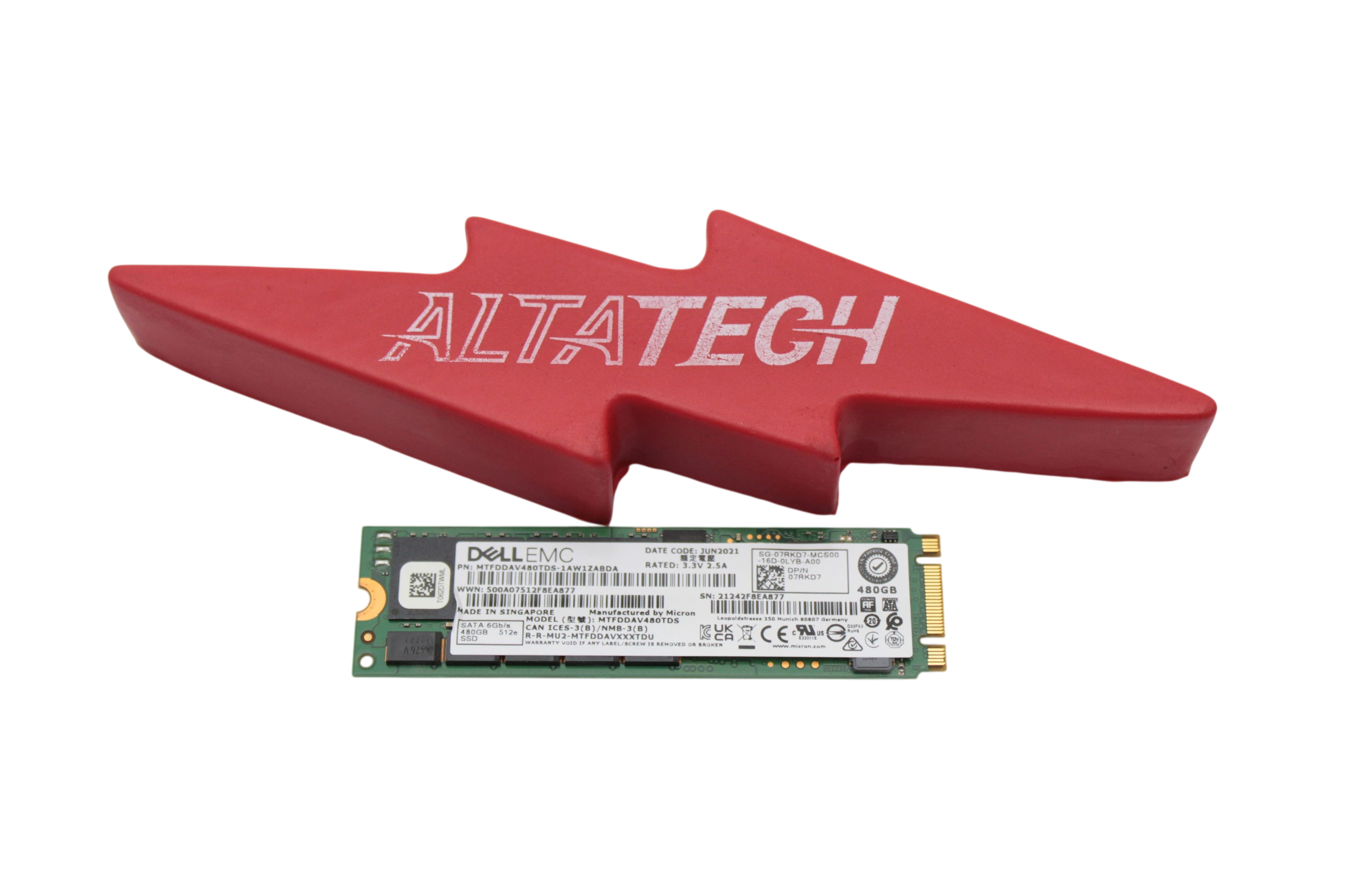 Dell 07RKD7 480GB SSD Sata m.2 for Boss Controller