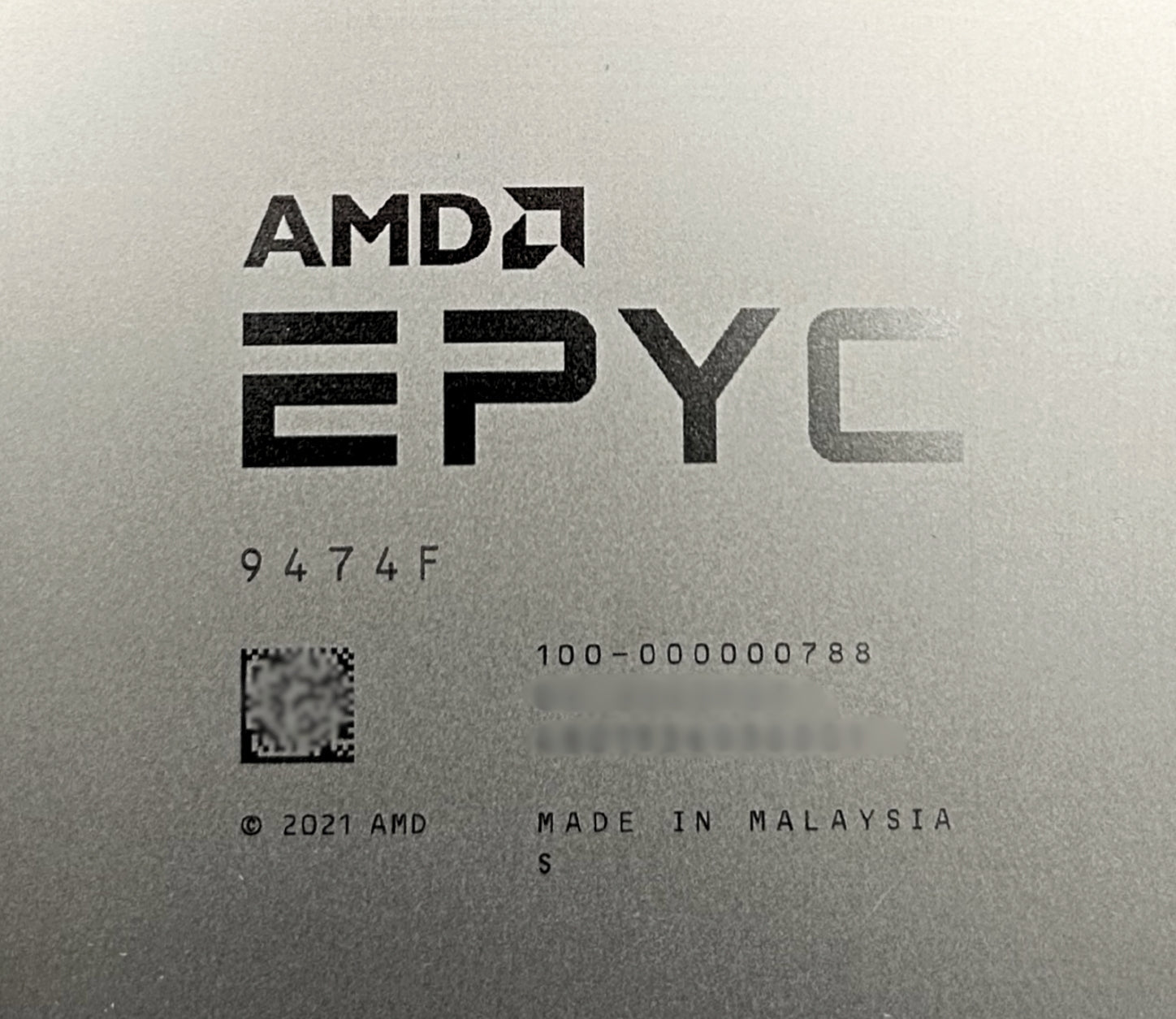 Dell 100-000000788 3.6GHZ/256MB/360W/48C EPYC 9474F** DELL LOCKED **