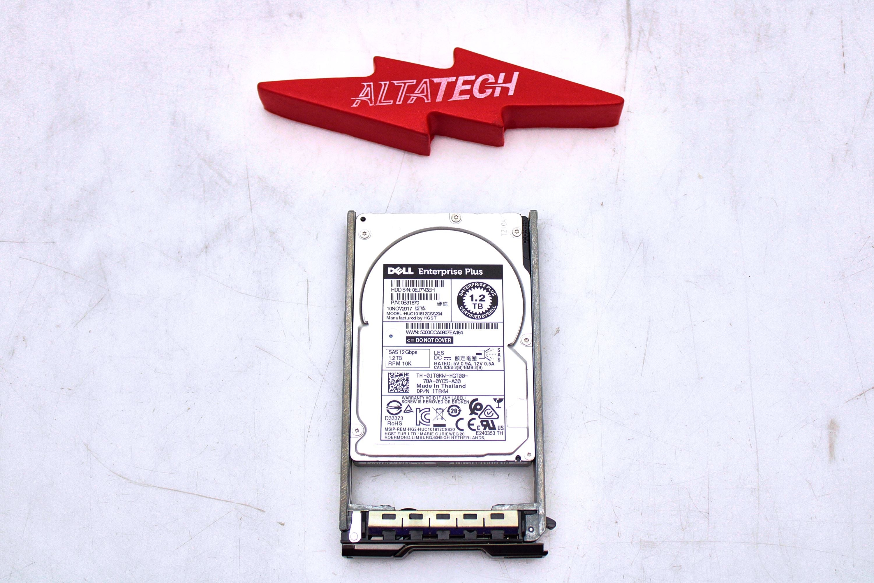 Dell 1T8KW-EQL 1.2TB 10K SAS 2.5 12G EP+ HUC101812CSS204 / 0B31870