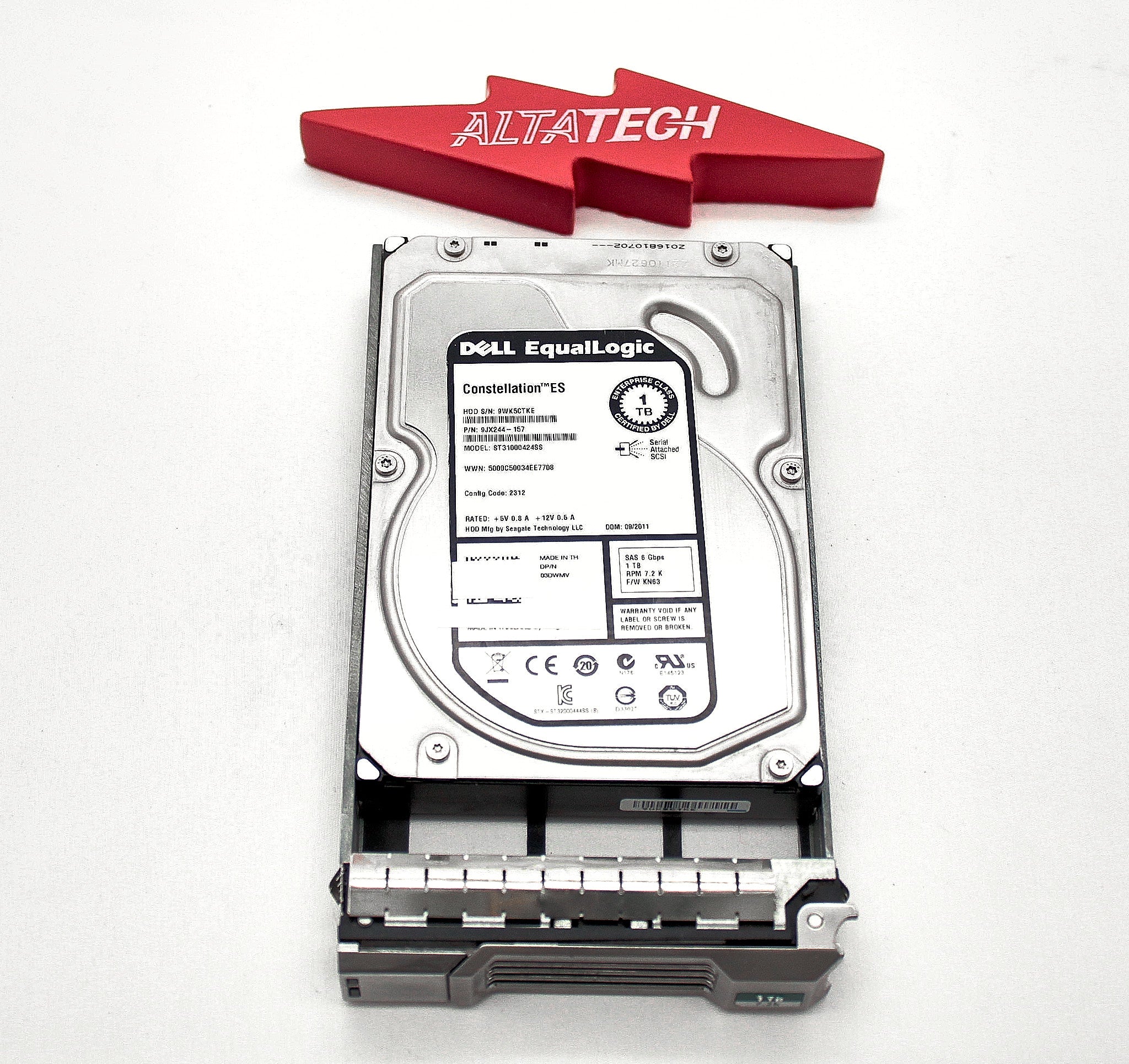 Dell 3DWMV-EQL 1TB 7.2K SAS 3.5 6G ST31000424SS / 9JX244-157