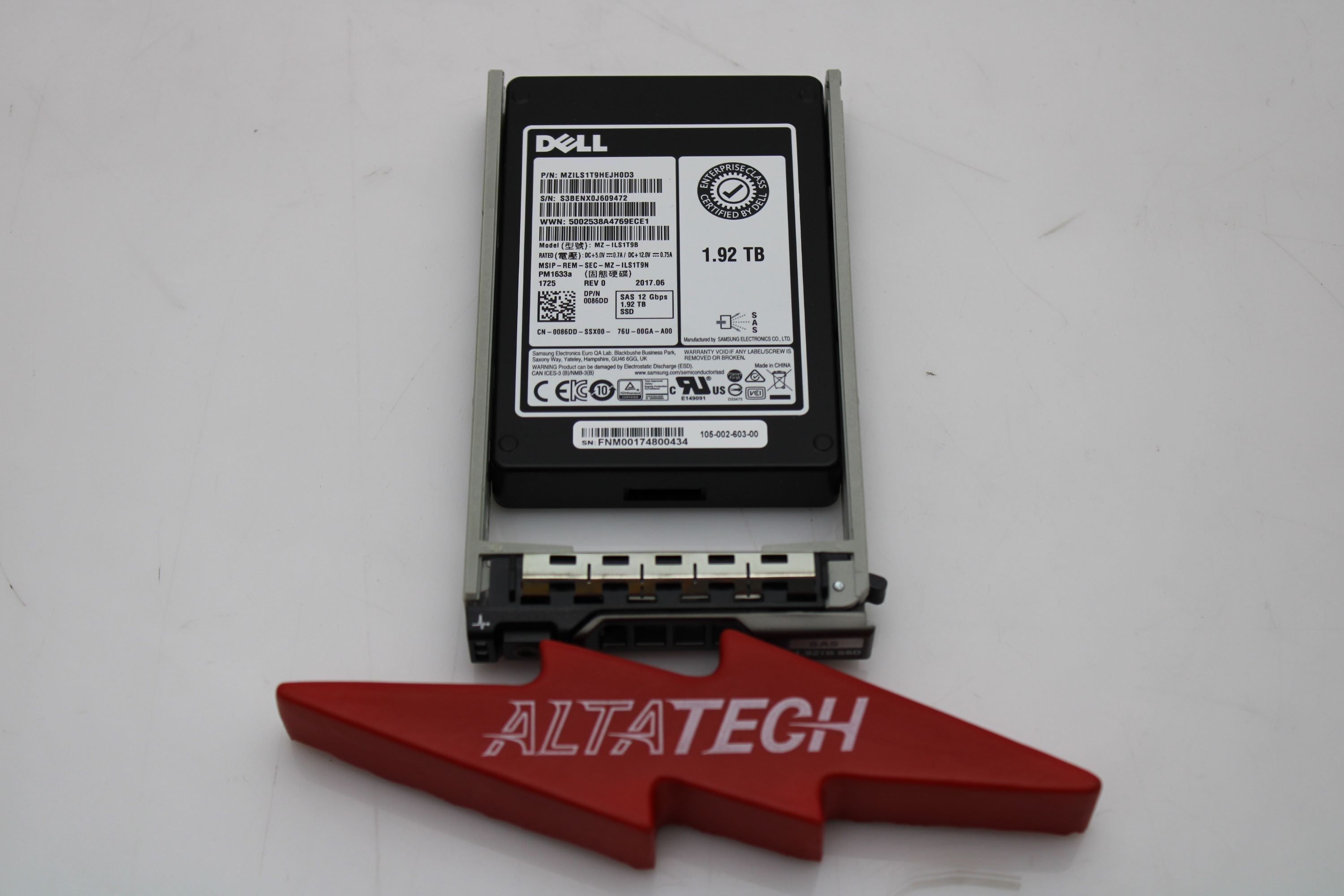 Dell 400-AQML 1.92TB SSD SAS 2.5 12G RI