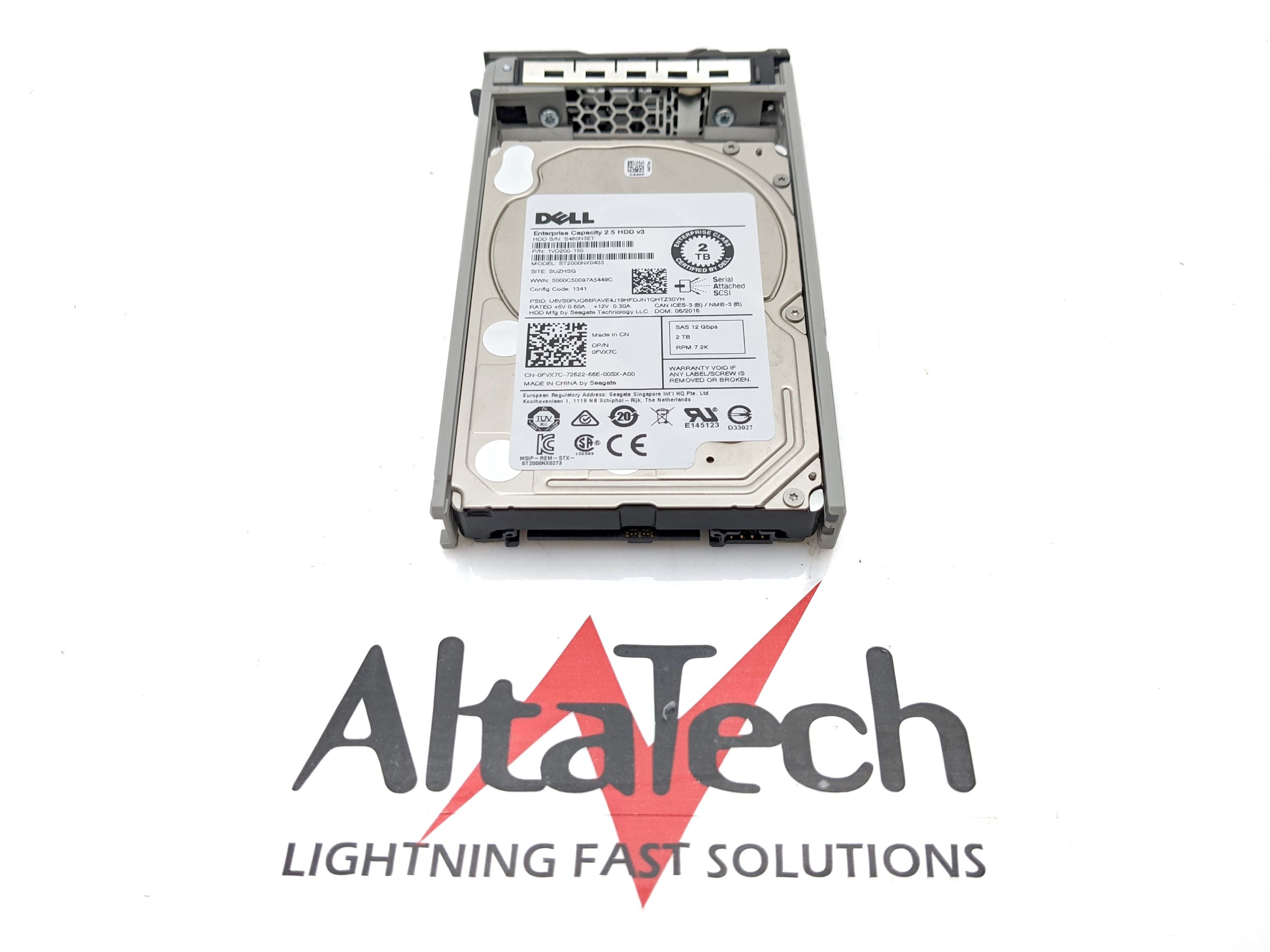Dell 400-ATJU 2TB SAS 7.2K 2.5 12G