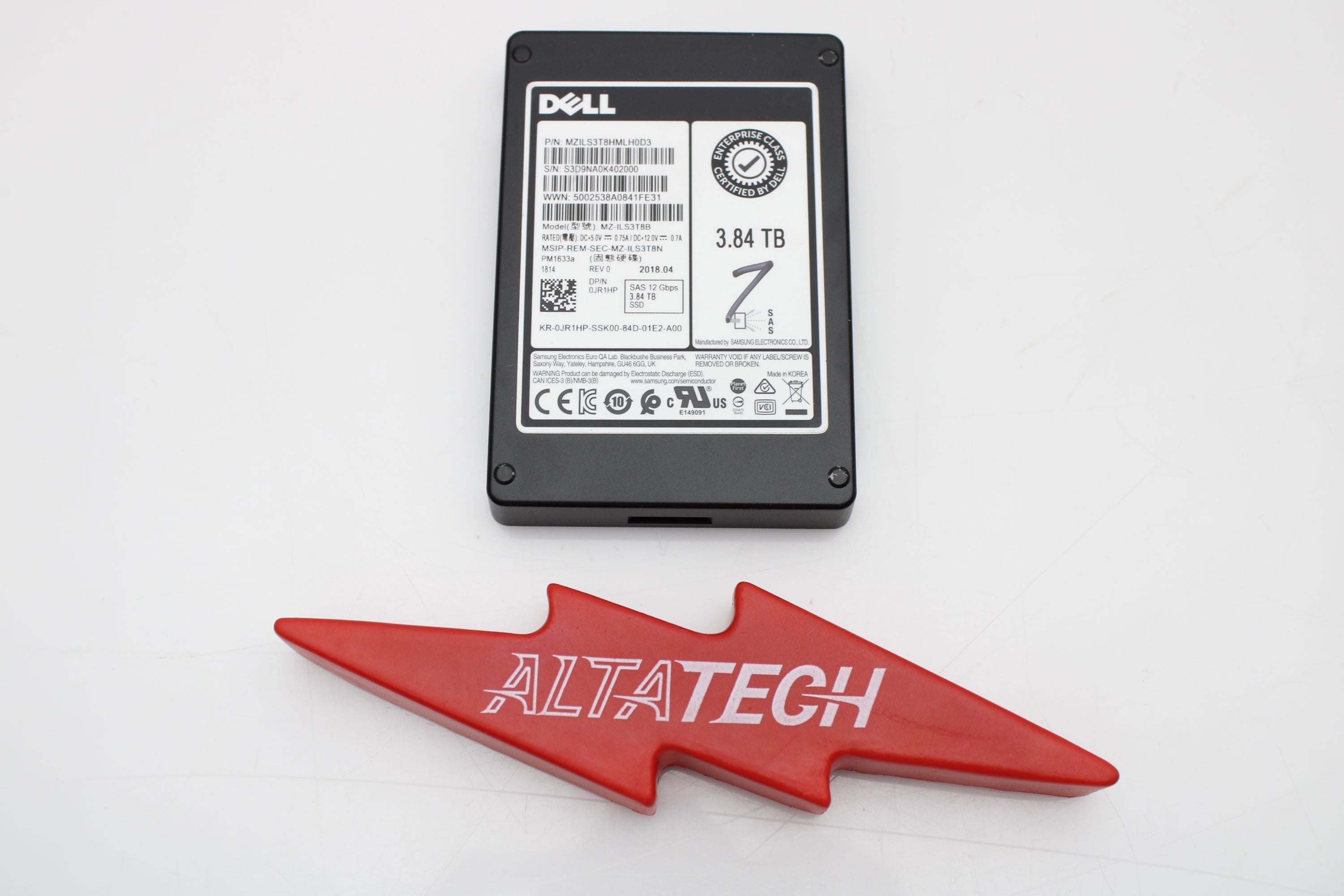 Dell 400-AXPE 3.84TB SSD SAS 2.5 12G RI