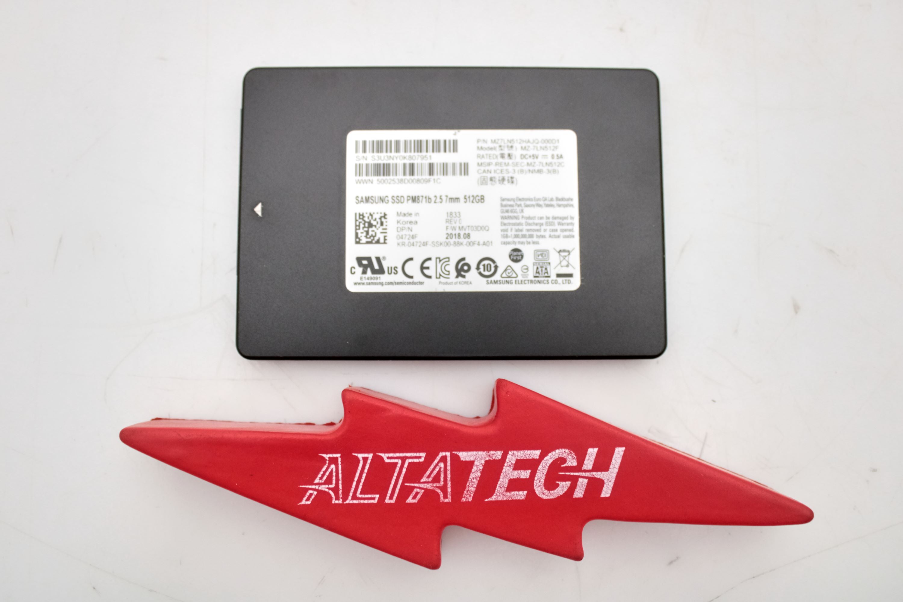 Dell 4724F 512GB SSD SATA 2.5 6G PM871B MZ77LN512HAJQ-000D1/MZ-7LN512F