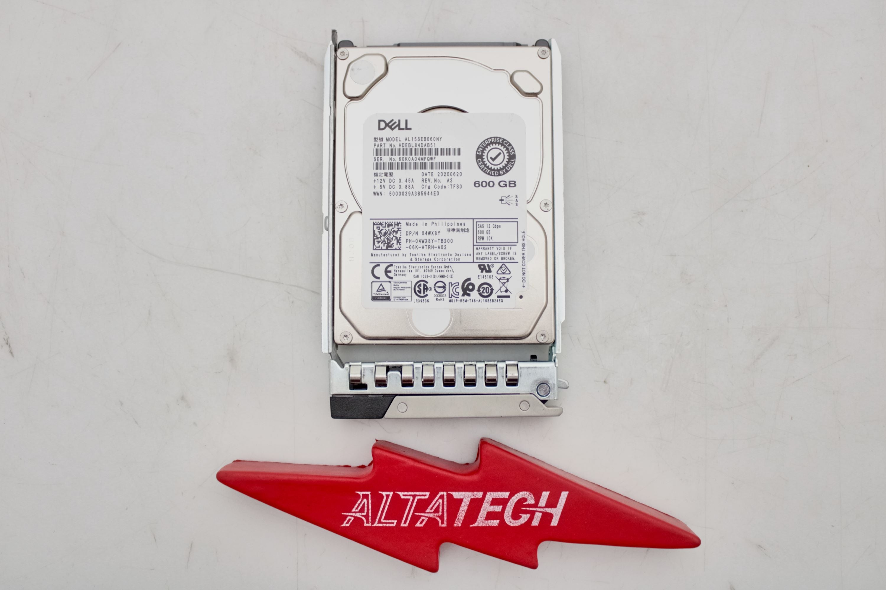 Dell 4WX8Y 600GB 10K SAS 2.5 12G HDD