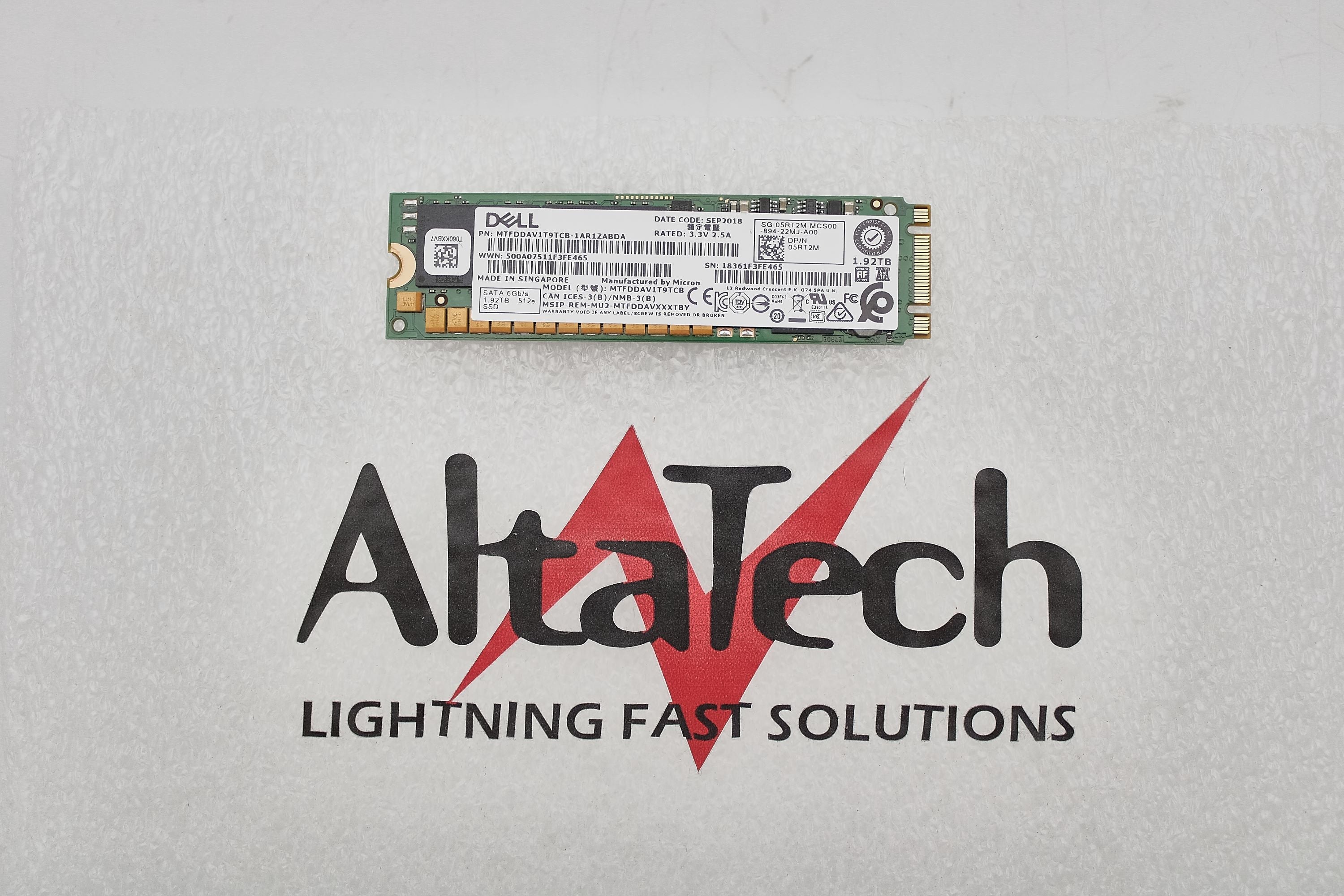 Dell 5RT2M 1.92TB SSD SATA 6G M.2 MICRON PRO 5100