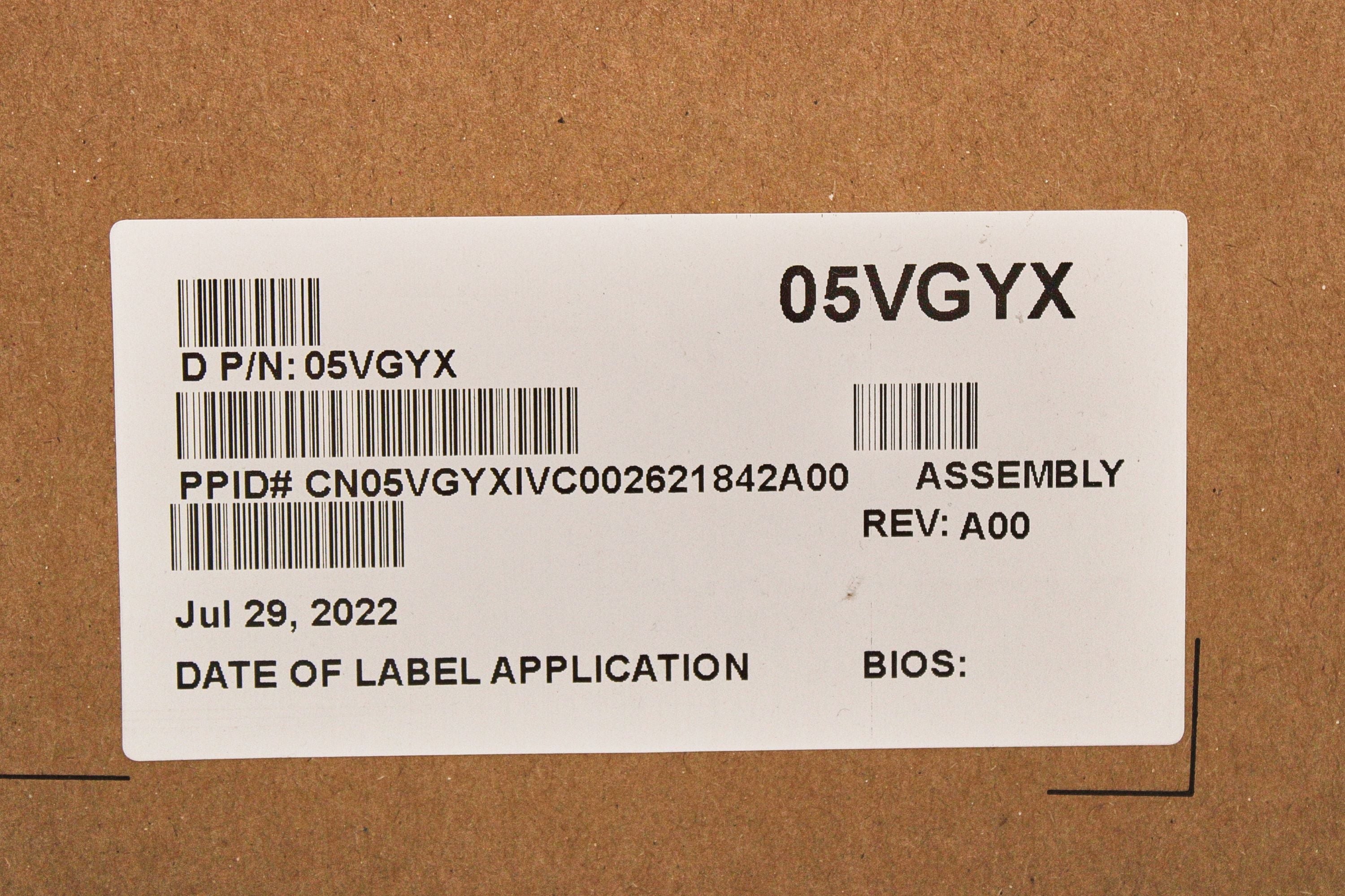 Dell 5VGYX_NOB Riser Board R3A,1X16,LP,R650