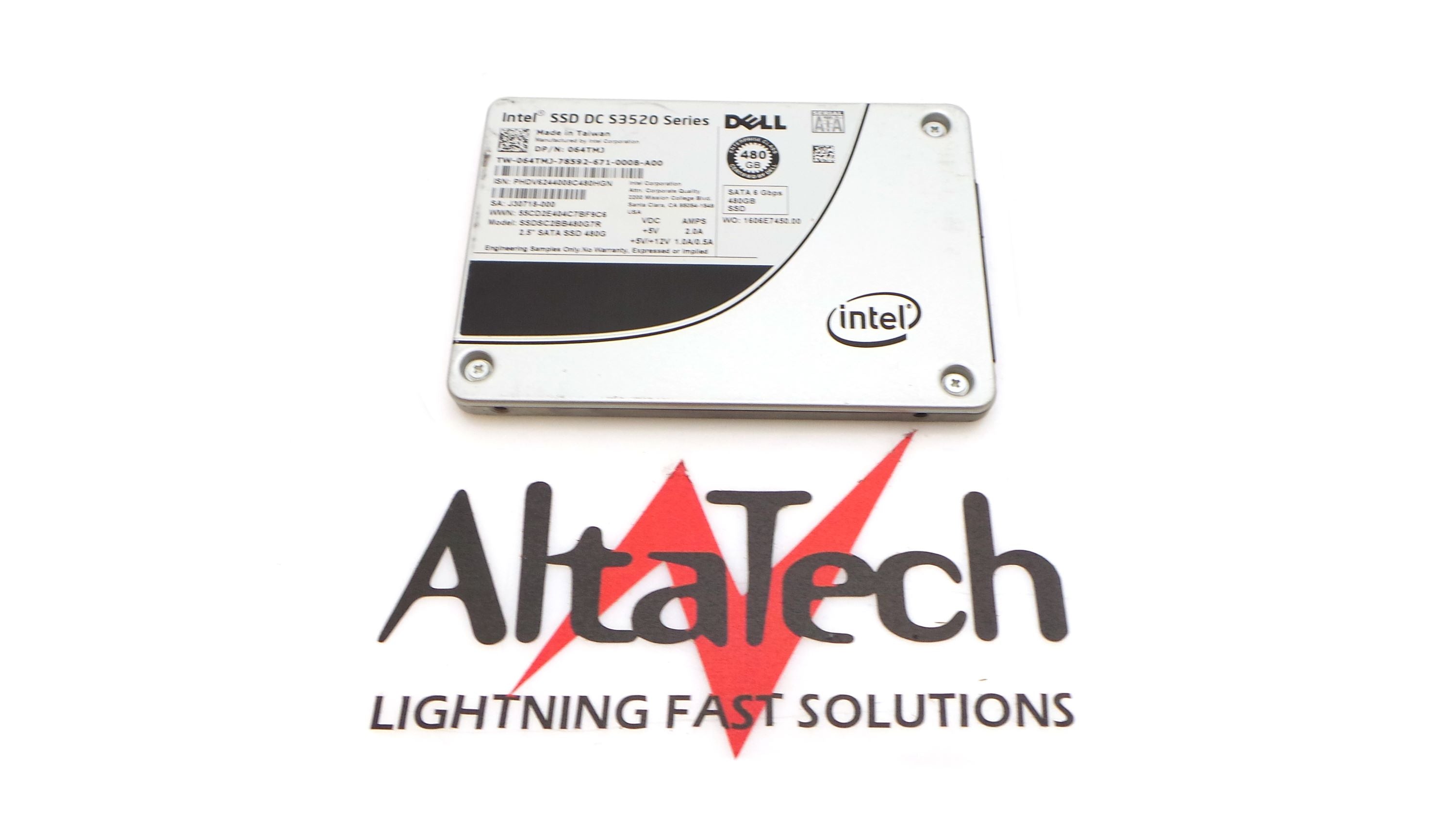 Dell 064TMJ - 480GB SSD SATA 2.5in 6Gbps Read Intensive | Alo Tech Solutions