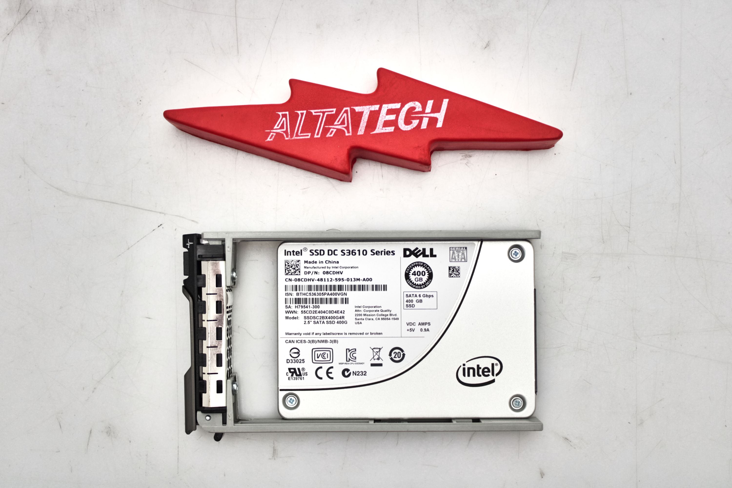 Dell 8CDHV 400GB SSD SATA 2.5 6G MU MLC S3610 SSDSC2BX400G4R