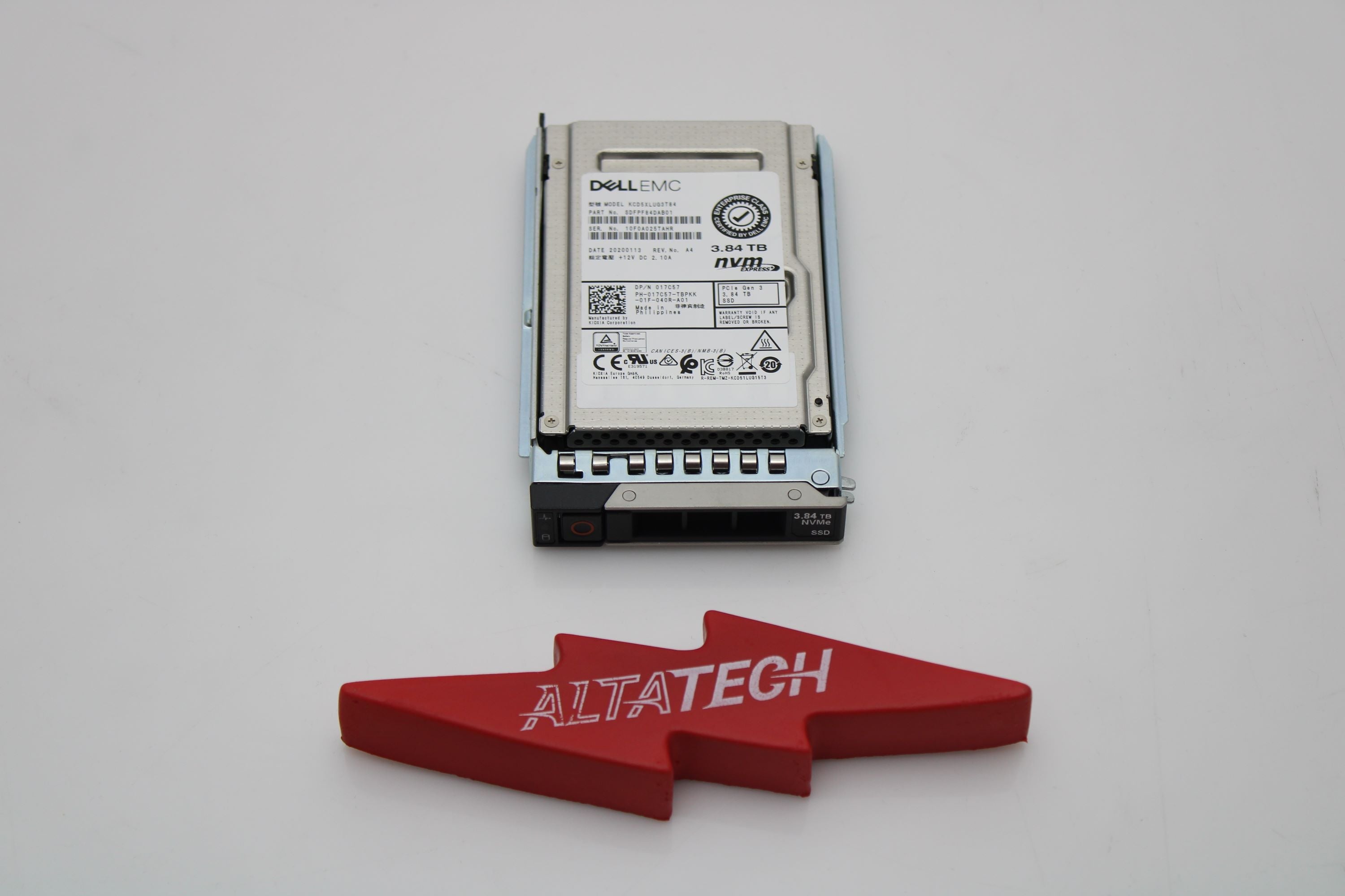 Dell 09KG75 3.84TB SSD NVME 2.5 RI U.2
