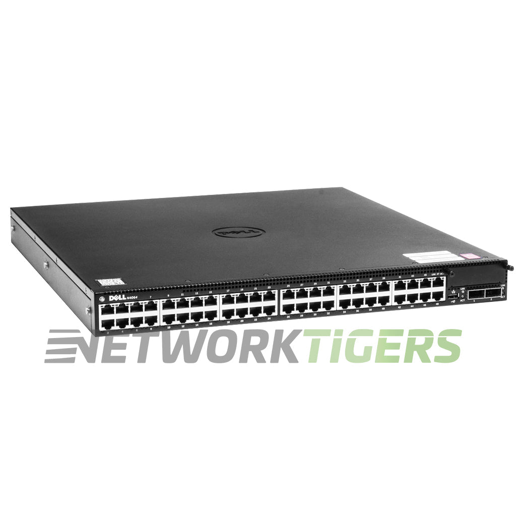NEW Dell N4064 N4000 Series 48x 10GB Copper 2x 40GB QSFP+ 1x Module Slot Switch