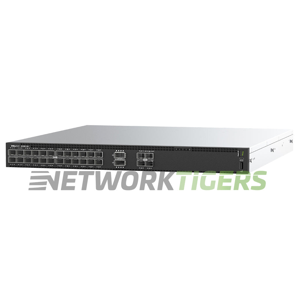 NEW Dell S4128F-ON-RA 210-ALTF 28x 10GB SFP+ 2x 100GB QSFP28 B-F No OS10 Switch