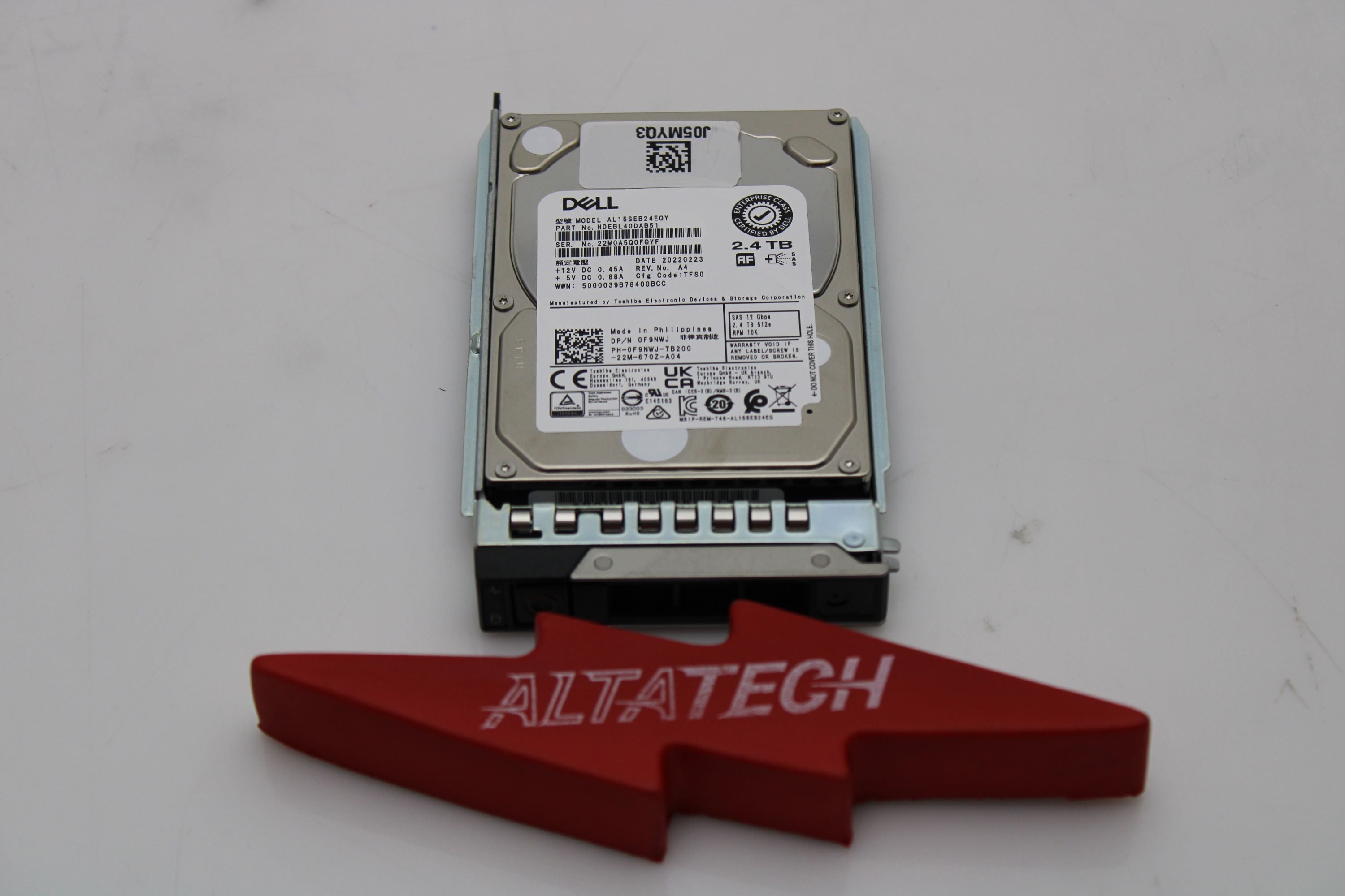 Dell AL15SEB24EQY_NEW 2.4TB 10K SAS 2.5 12G AL15SEB24EQY / HDEBL40DAB5