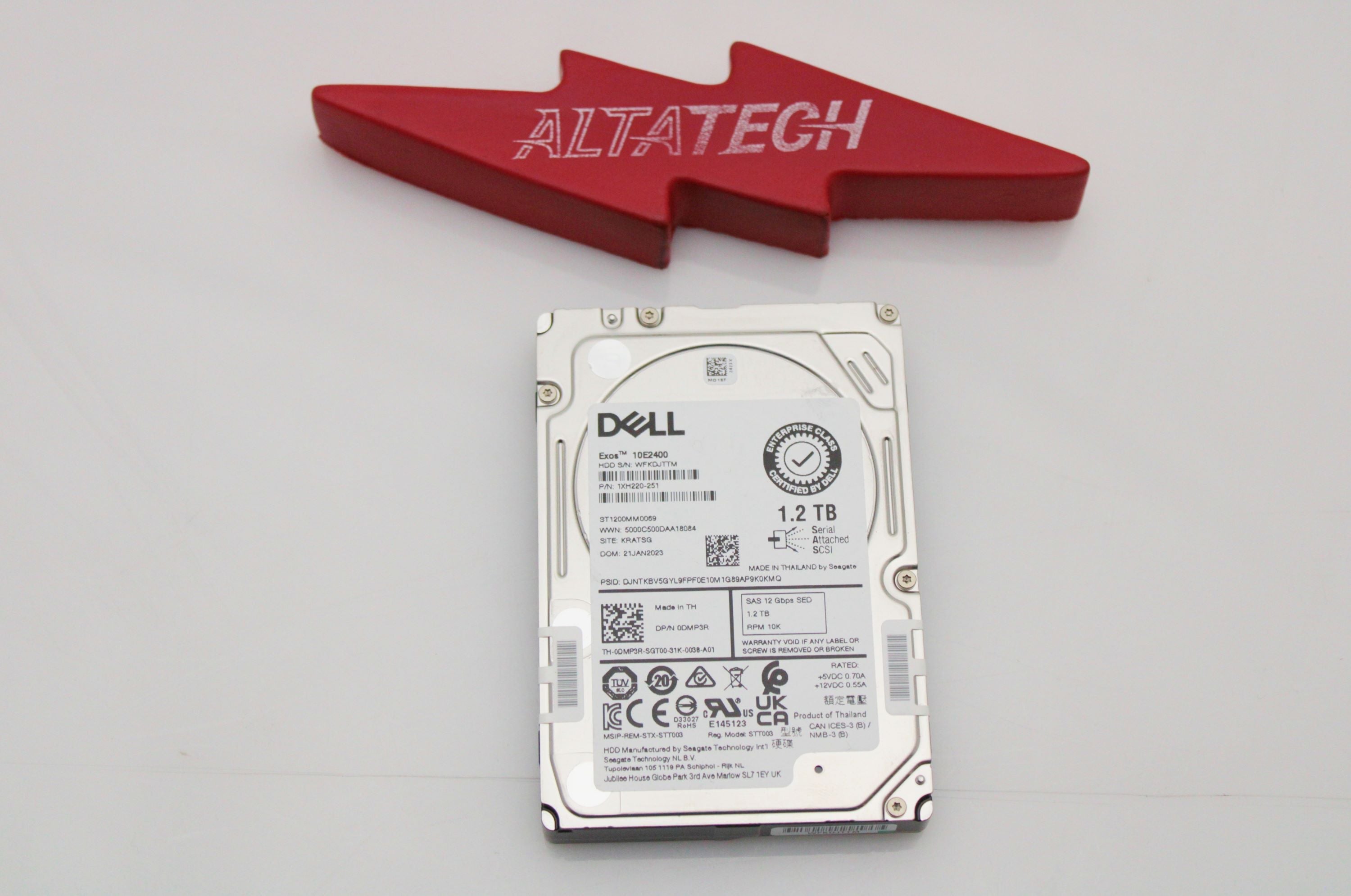 Dell DMP3R 1.2TB 10K SAS 2.5 12G SED HDD