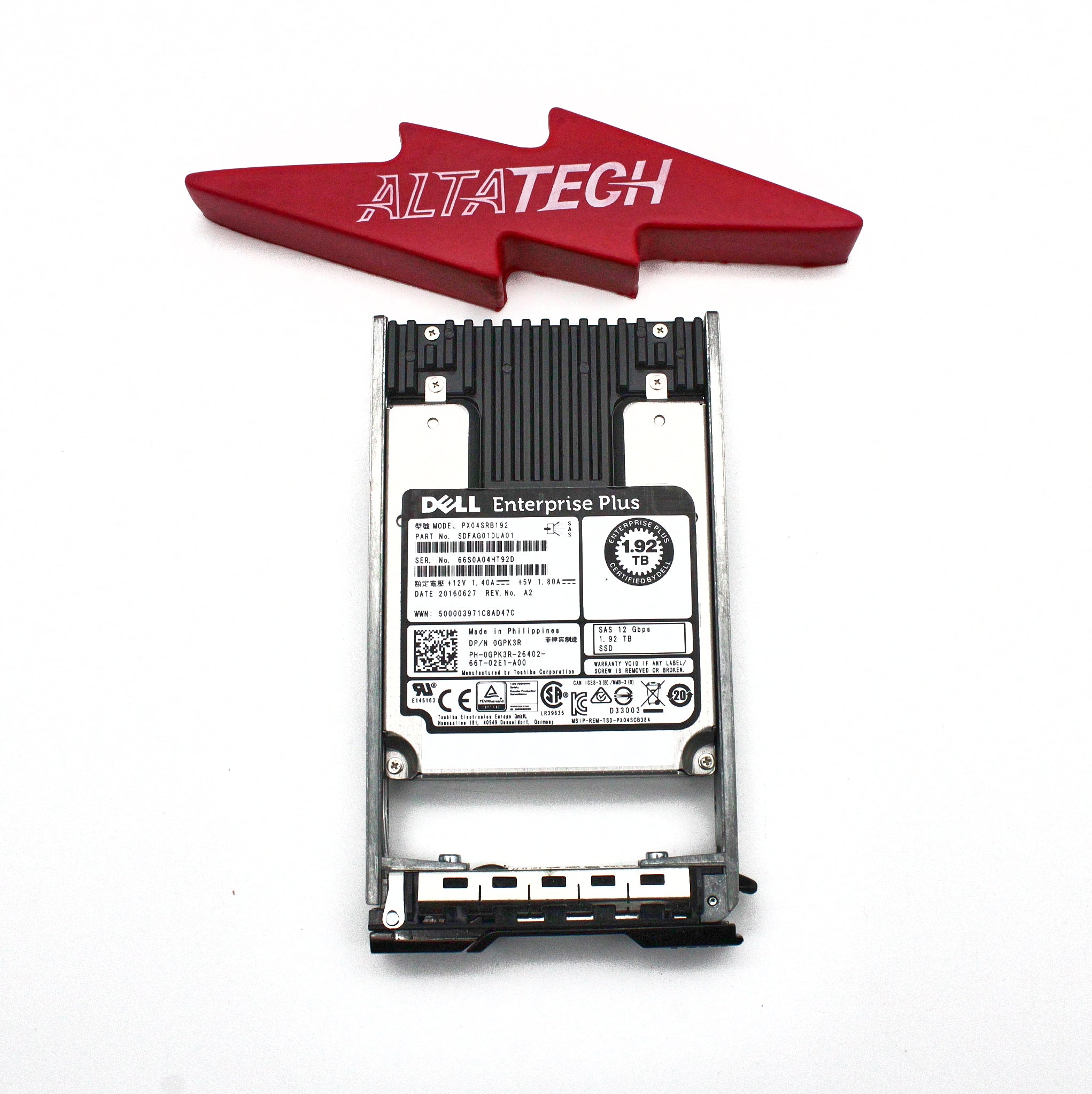Dell GPK3R-CML 1.92TB SSD SAS 2.5 12G EP+ RI PX04SRB192 / SDFAG01DUA01
