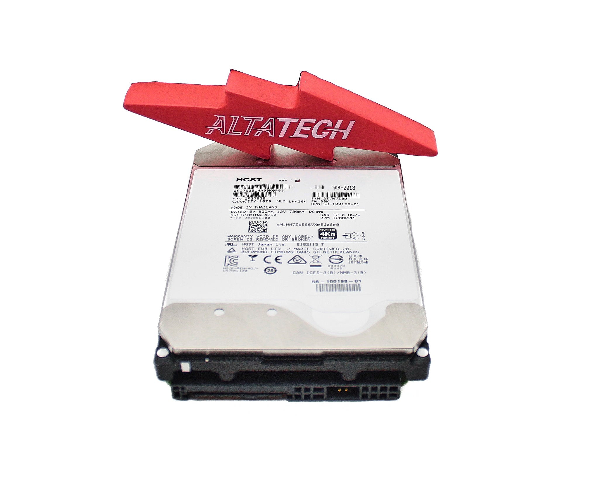 Dell HUH721010AL4200_REF 10TB 7.2K SAS 3.5 12G EP+ 4K HUH721010AL4200