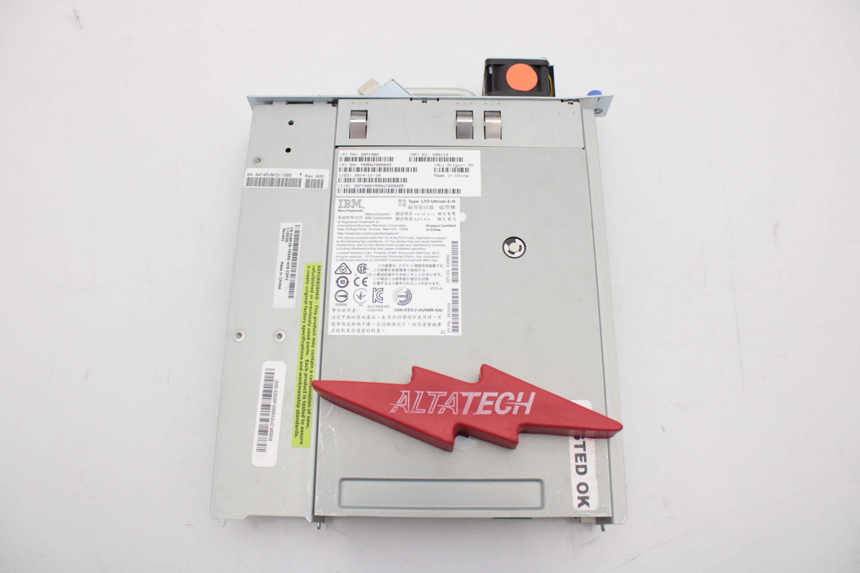 Dell J9P18 2.5/5TB LTO6 FC 8G HH TL2/4K