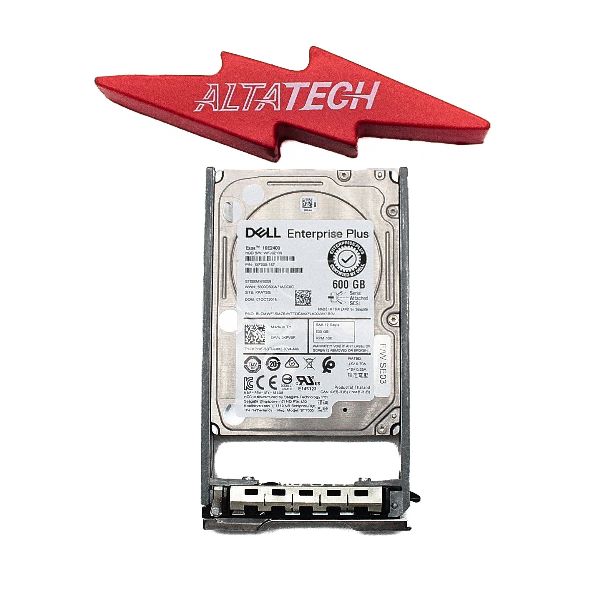 Dell KPV9F-EQL 600GB 10K SAS 2.5 12G 512n ST600MM0009 / 1XF200-157 EP+