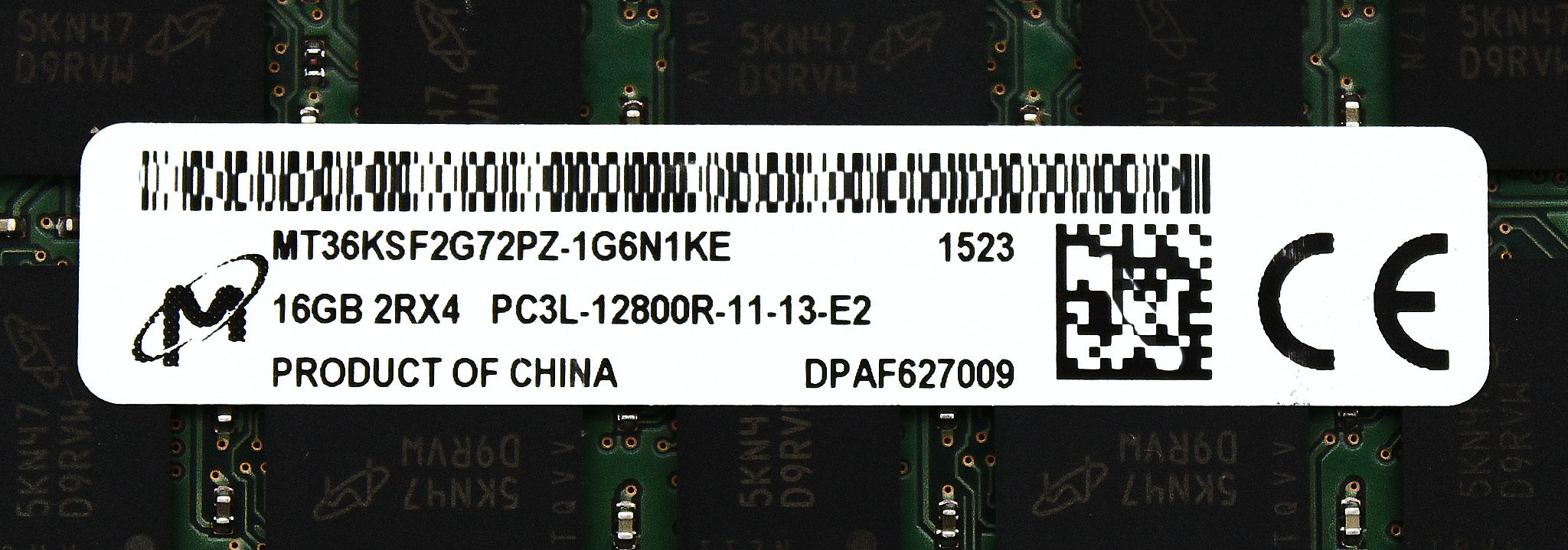 Dell MT36KSF2G72PZ-1G6N1 16GB PC3L-12800R DDR3-1600 2RX4 ECC