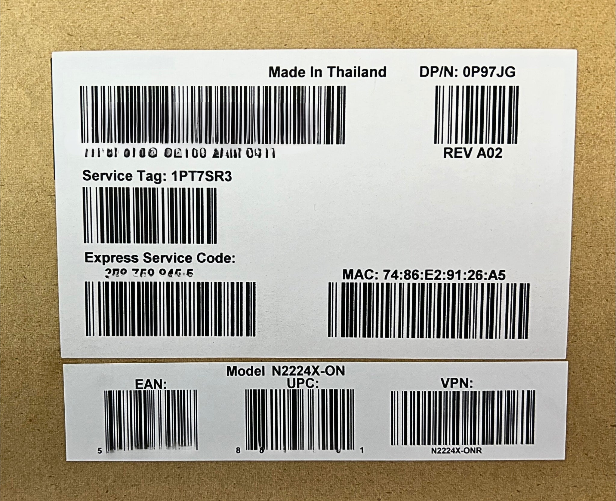 Dell N2224X-ON New In Box Power-Switch P97JG24x 2.5GbE 4x SFP28 25GbE