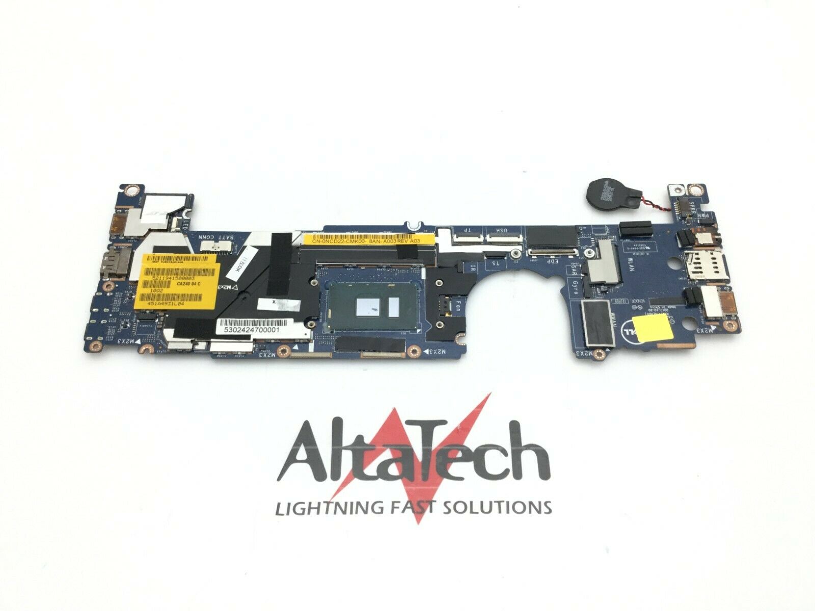 Dell 0NCD22 Laptop System Board with i5-7200U CPU