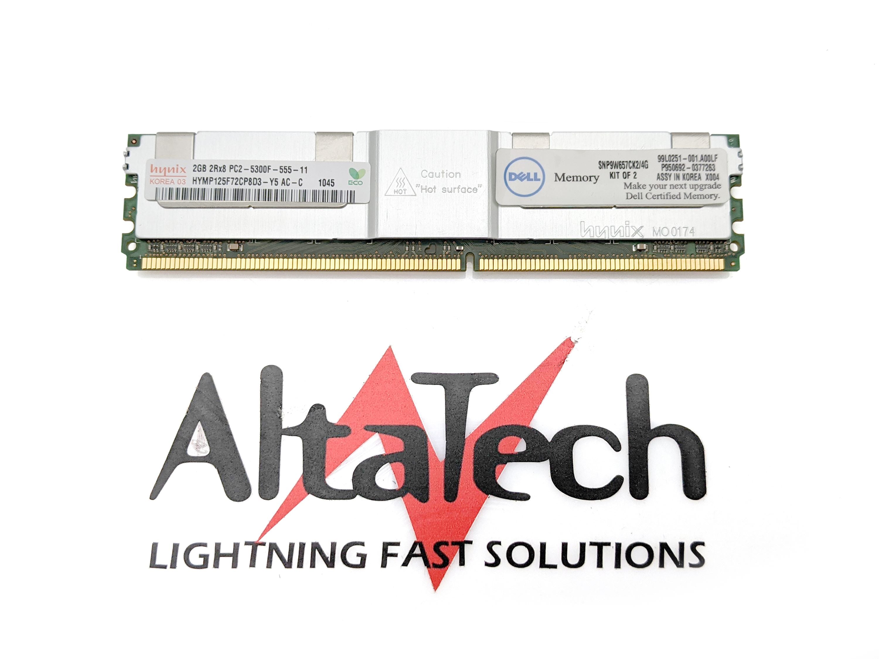 Dell NT2GT72U4NB0BN-3C 2GB PC2-5300F DDR2-667 2RX4 ECC