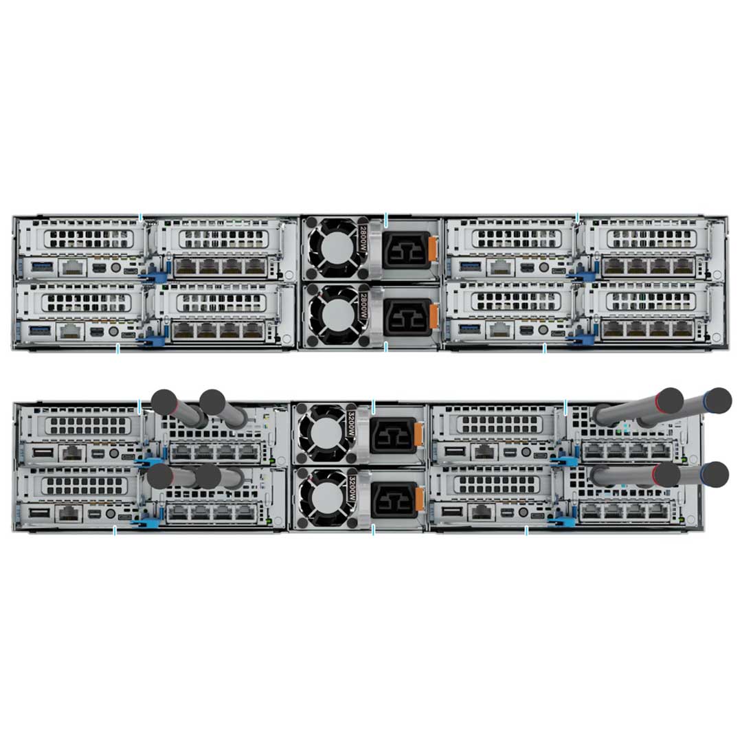 Dell PowerEdge C6600 8 EDSFF E3.S NVMe SSD Rack Enclosure Chassis