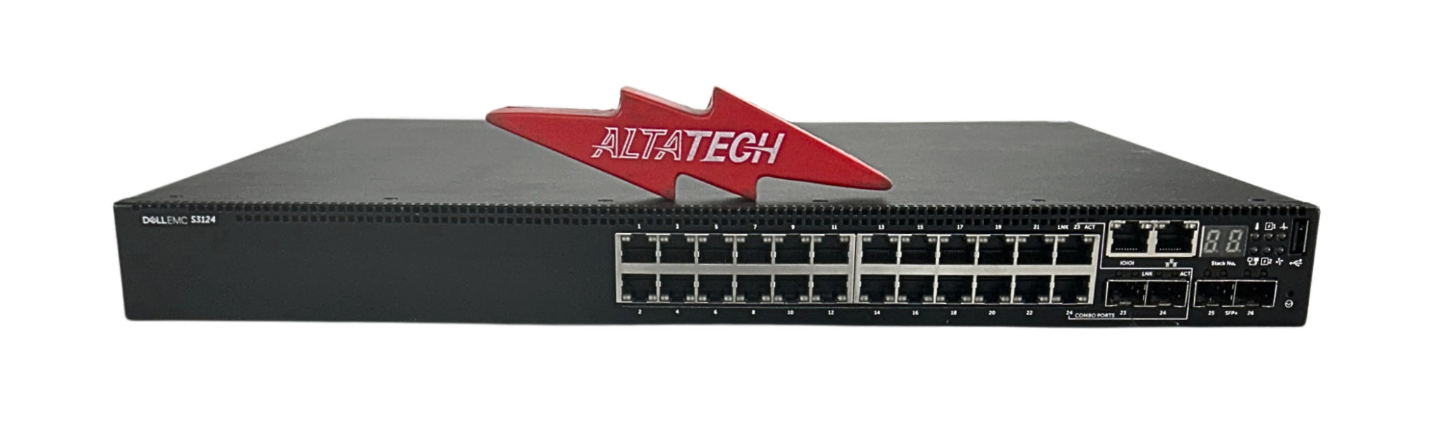 Dell S3124 24x1Gb RJ45 Ports 2xSFP+ Uplink 1xPSU Normal Airflow *OS9 I