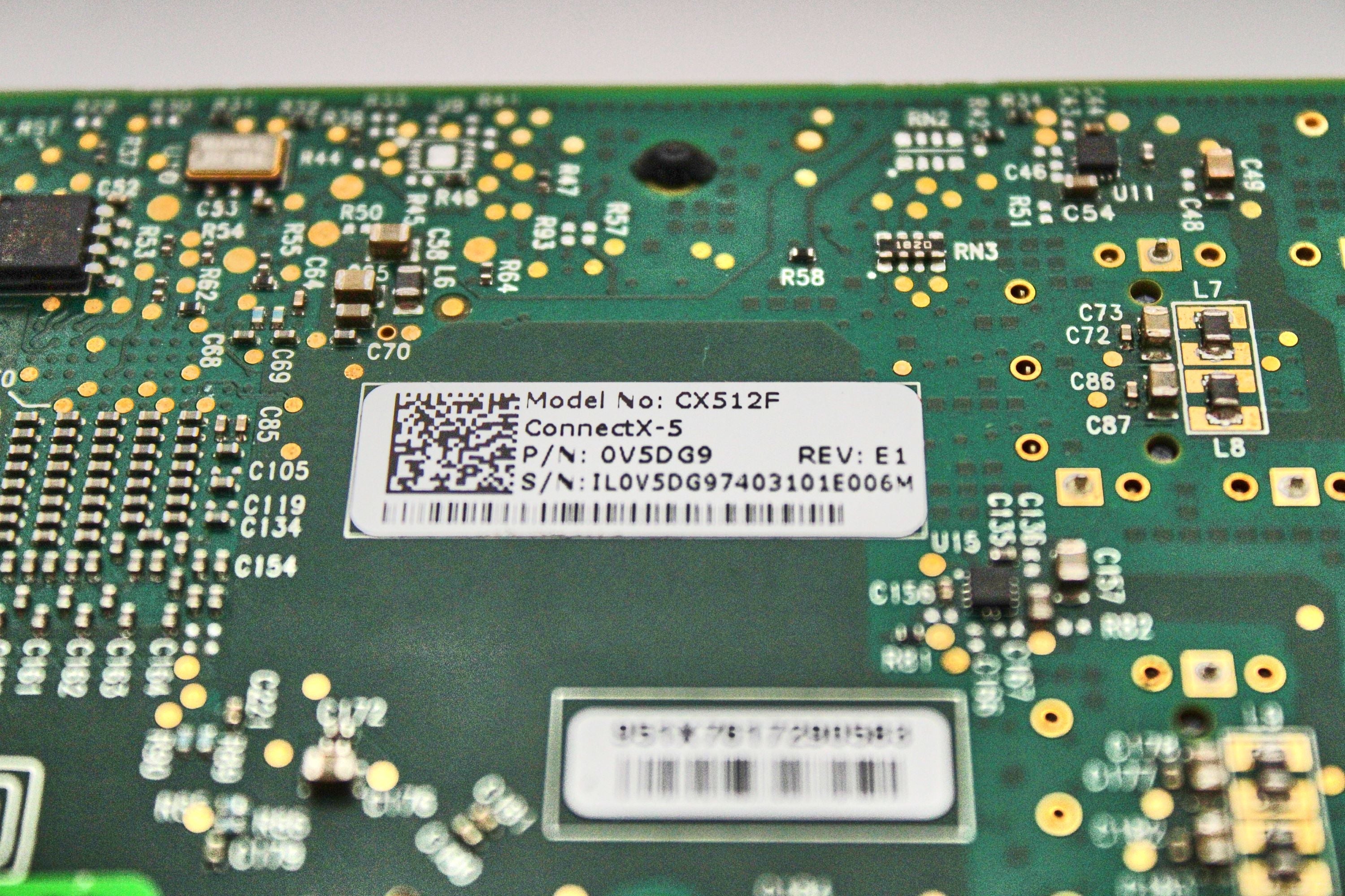 Dell V5DG9 Mellanox CX-5 CX512F 25G DPSFP28 LP CONNECT X-5 Dual Port 2