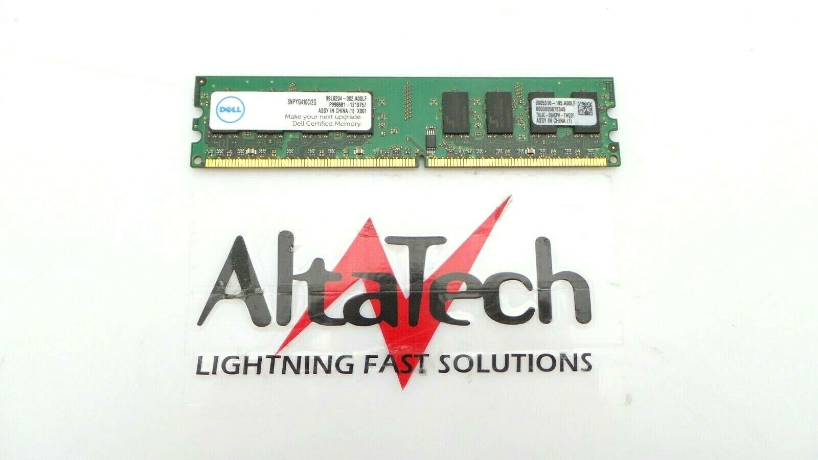 Dell YG410 2GB 2Rx8 Non-ECC PC2-6400U DDR2-800 Memory