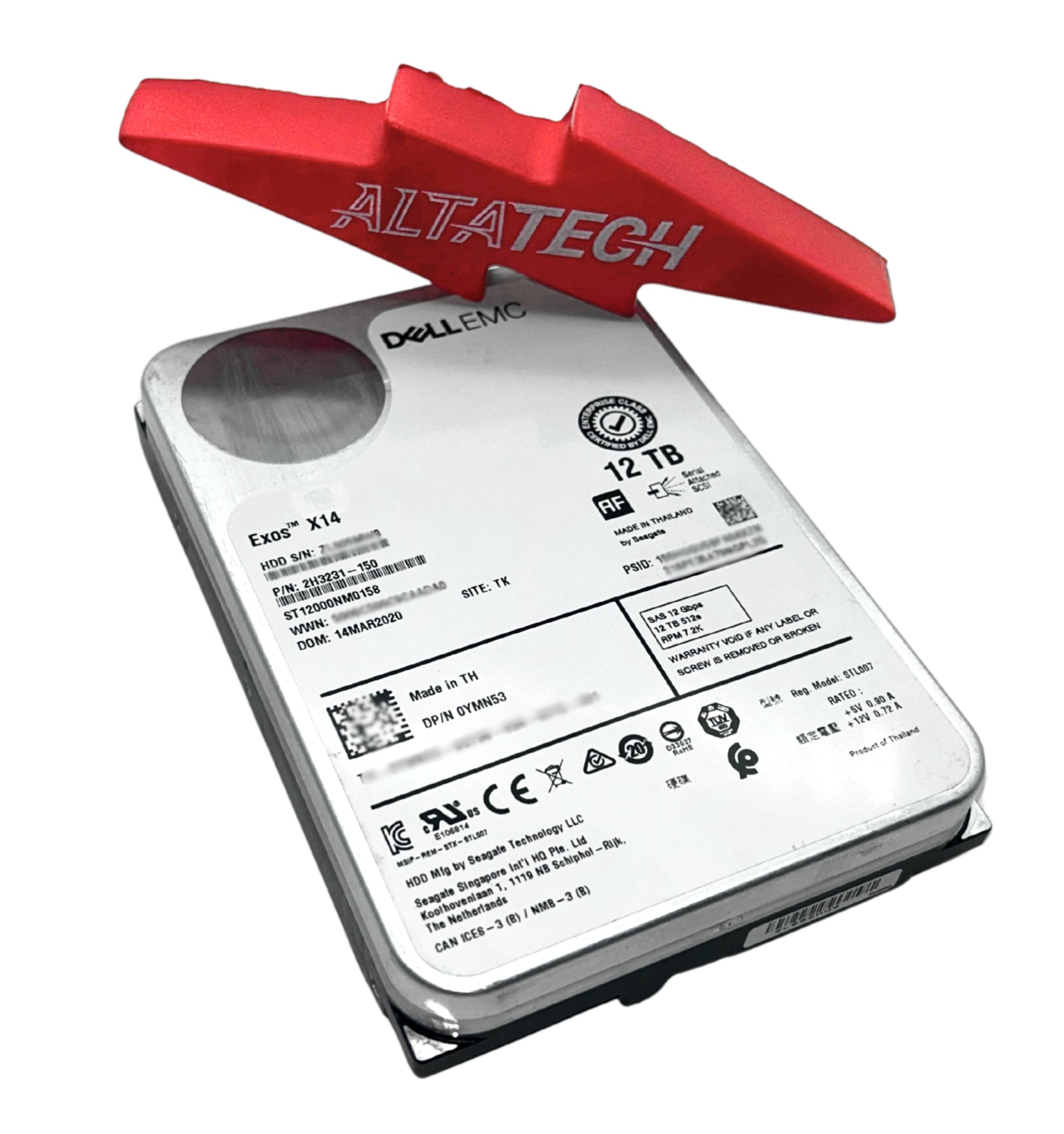Dell YMN53 12TB 7.2K SAS 3.5 12G ST12000NM0158 / 2H3231-150 ME4xxx