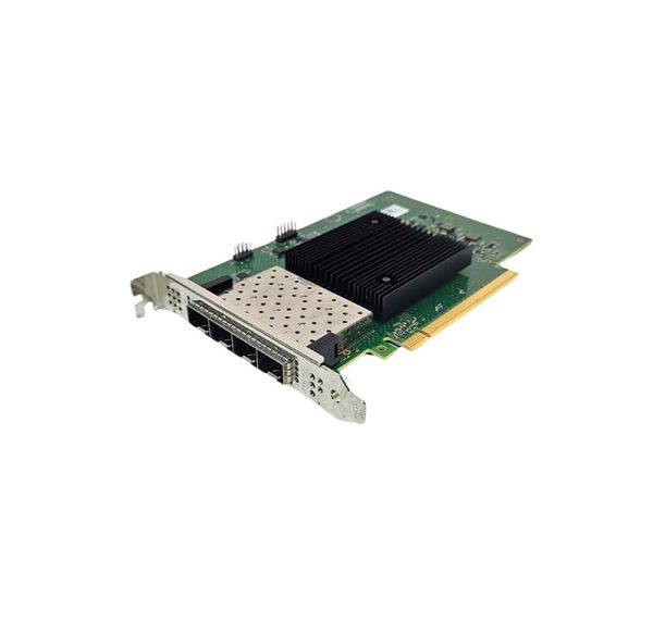 02VV2G - Dell E810 Quad-Ports 10/25GbE SFP28 PCI-Express 4.0 x16 Low Profile Network Adapter
