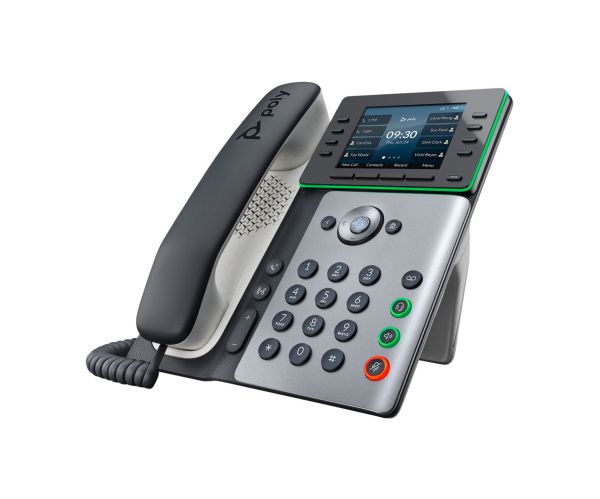 89B51AA#ABA - HP Poly Edge E300 8-Lines Dual-Port Ethernet 3.5-inch LCD VoIP Phone