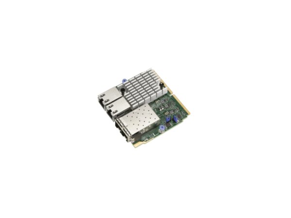 AOC-MTG-I2T2SAC3 - Supermicro AOC-MTG-I2T2S SIOM 2-port 10GBase-T& 2-port 10G SFP+, Intel X710-TM4