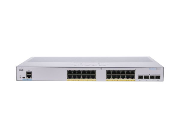 CBS250-24PP-4G-UK - Cisco Business 250 24-Ports 1000BASE-T Ethernet Rack-mountable Network Switch with 4-Ports SFP