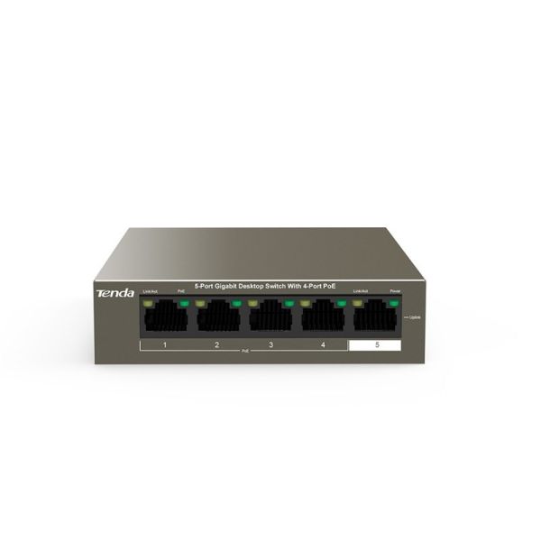 TEG1105P-4-63W - Tenda 5-Ports 10/100/1000 BASE-T Ethernet Network Switch