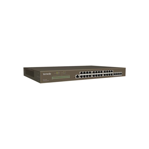 TEG3328F - Tenda 24-Ports 10/100/1000BASE-T Ethernet Managed Network Switch with 4-Ports SFP