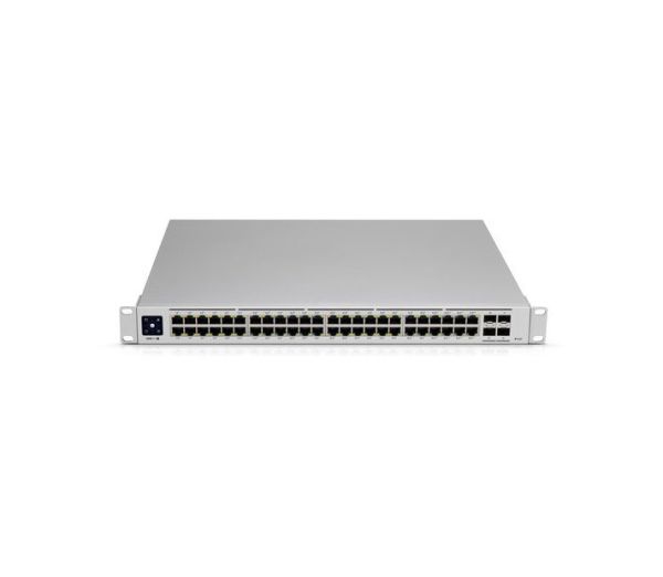 USW-48-POE - Ubiquiti UniFi 48-Ports 10/100/1000BASE-T Ethernet Layer 2 Rack-mountable Managed Network Switch with 4-Ports SFP