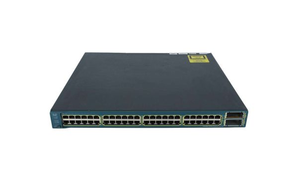WS-C3560E-48PD-E - Cisco Catalyst 3560E Series 48-Ports 10/100/1000BASE-T Ethernet Layer 3 Rack-mountable Managed Network Switch with 2-Ports SFP+