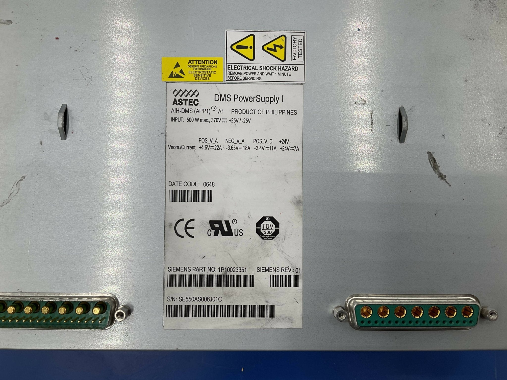 DMS Power Supply (10023351 Siemens CT
