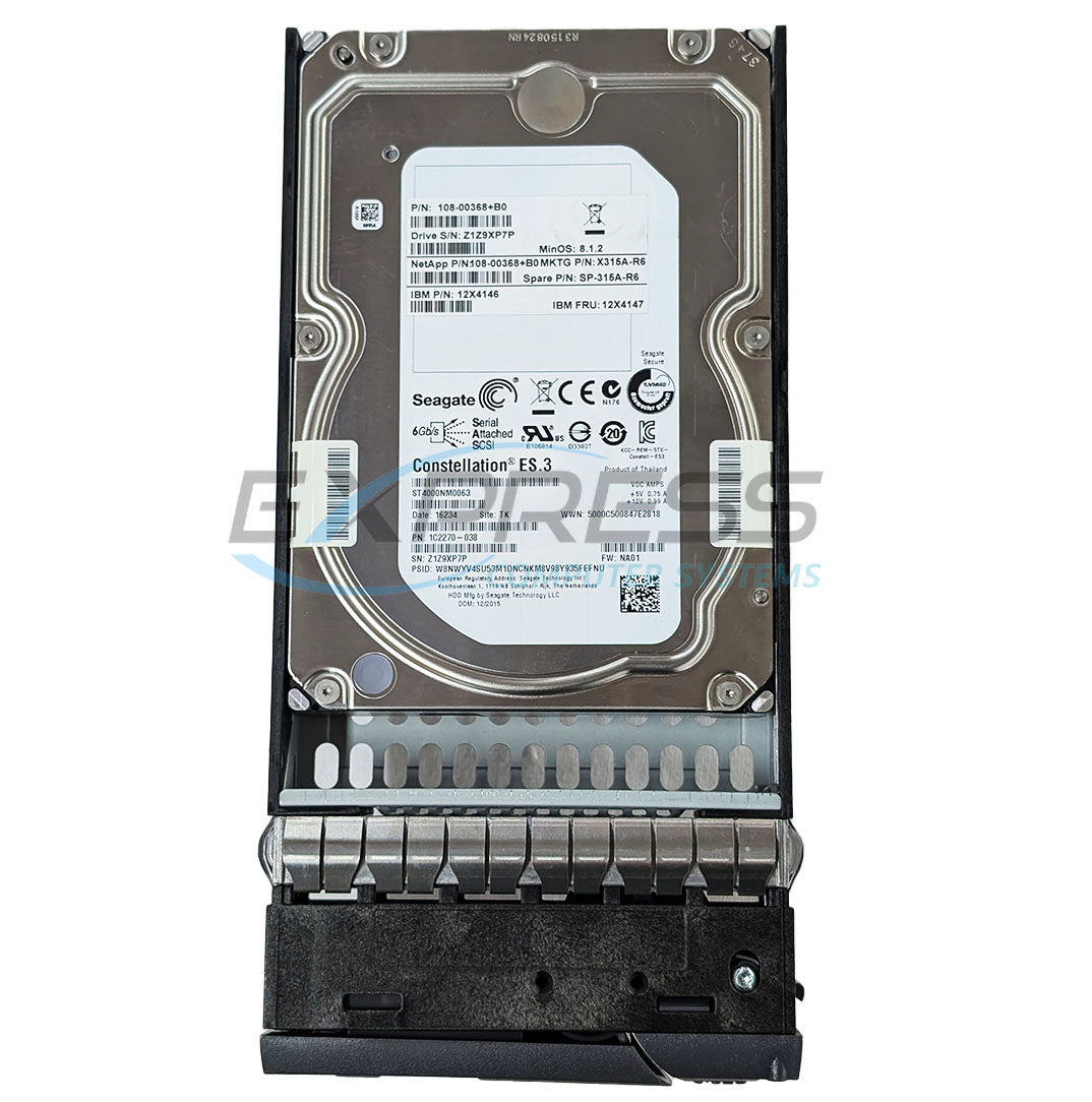 Netapp 3.5" 10TB 7.2K NL-SAS 12Gbps NSE FIPS HDD (108-00551) | SP-322A