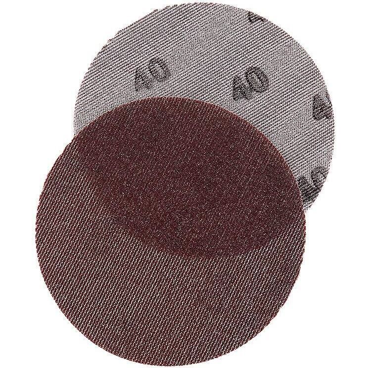 Seachoice Dust Free Aluminum Oxide Mesh Hook & Loop Discs Closed Coat, Brown, 25/pk