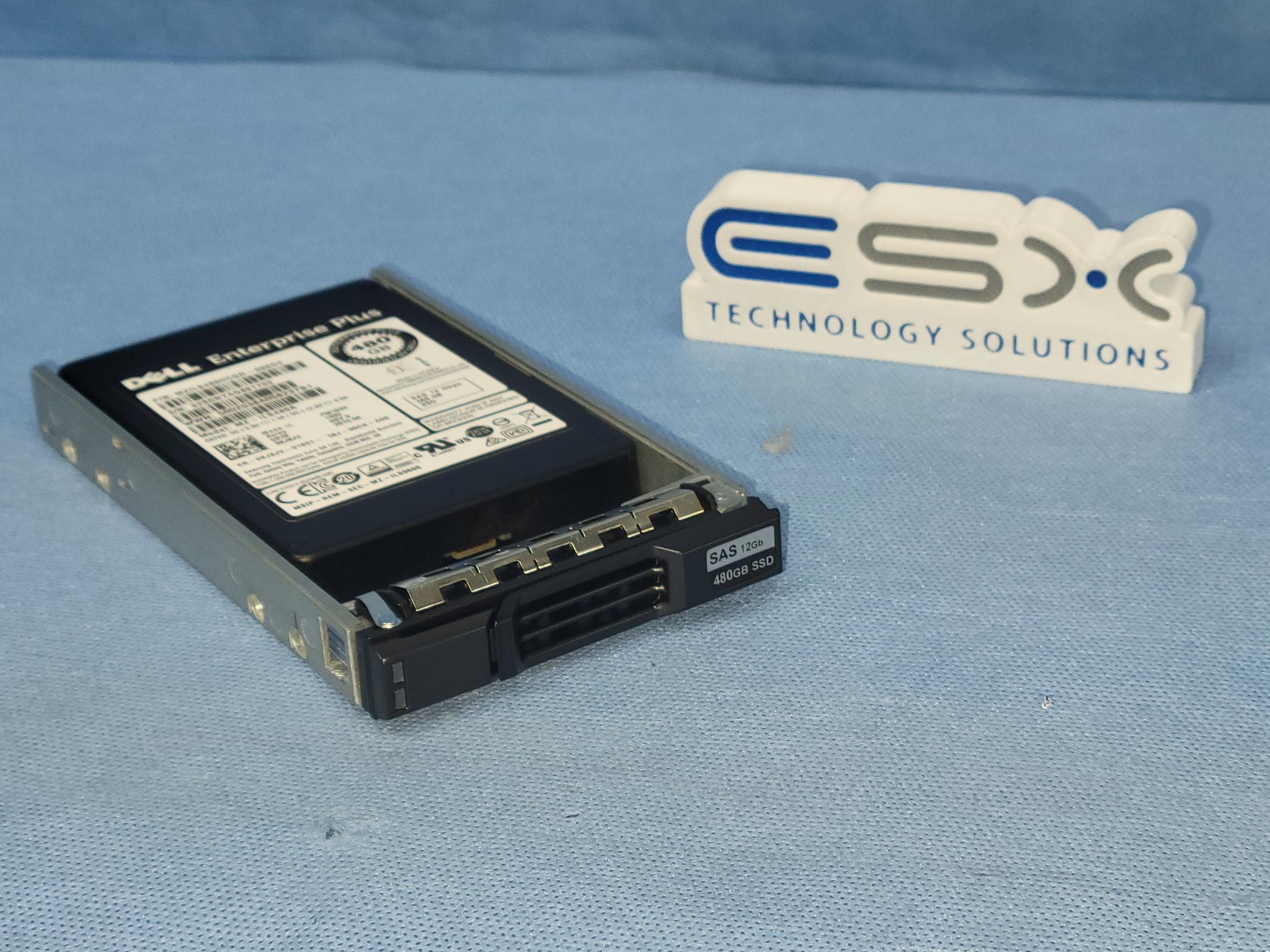 Dell Compellent KJ8JV 480GB 12Gb/s 2.5” SAS SSD Solid State Drive MZ-ILS480A