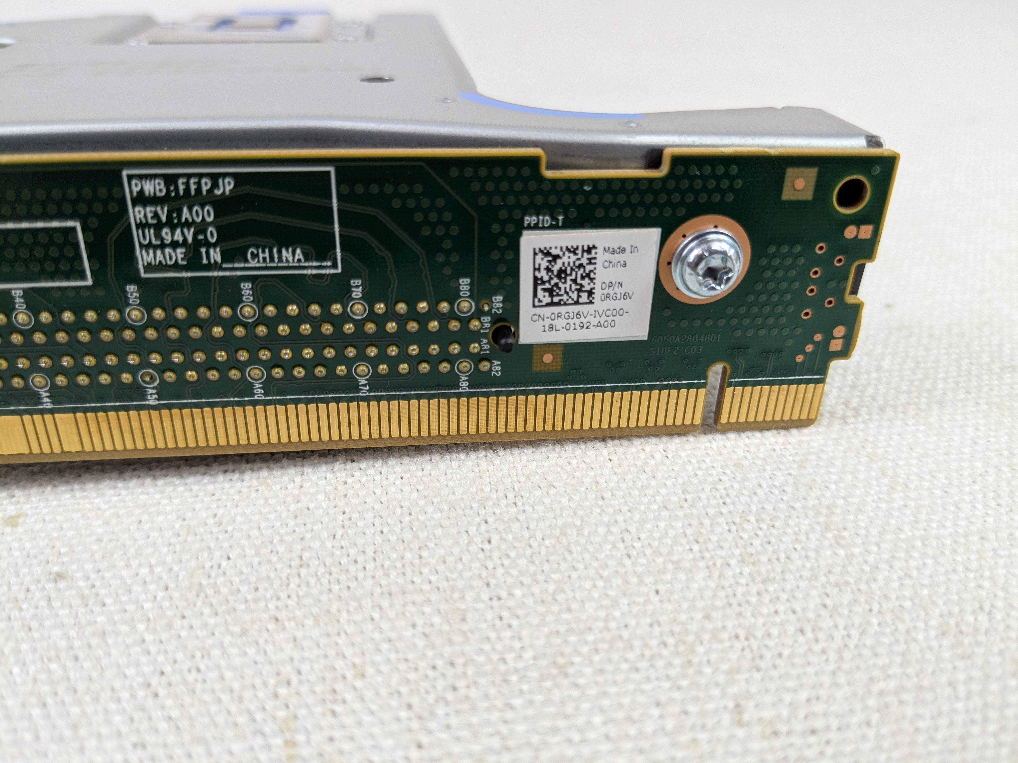 Dell RGJ6V Riser Card 2B Assembly (1 x16 FH PCIe) for PowerEdge R640