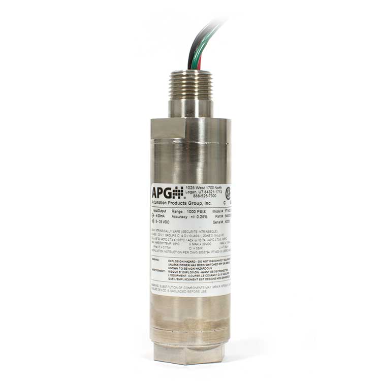APG PT-405 Explosion Proof Heavy Duty Pressure Transducer