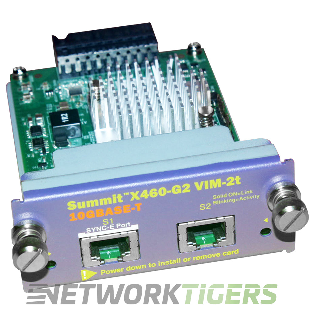 NEW Extreme 16712 ExtremeSwitching X460-G2 VIM-2t 2x 10GB Copper Switch Module